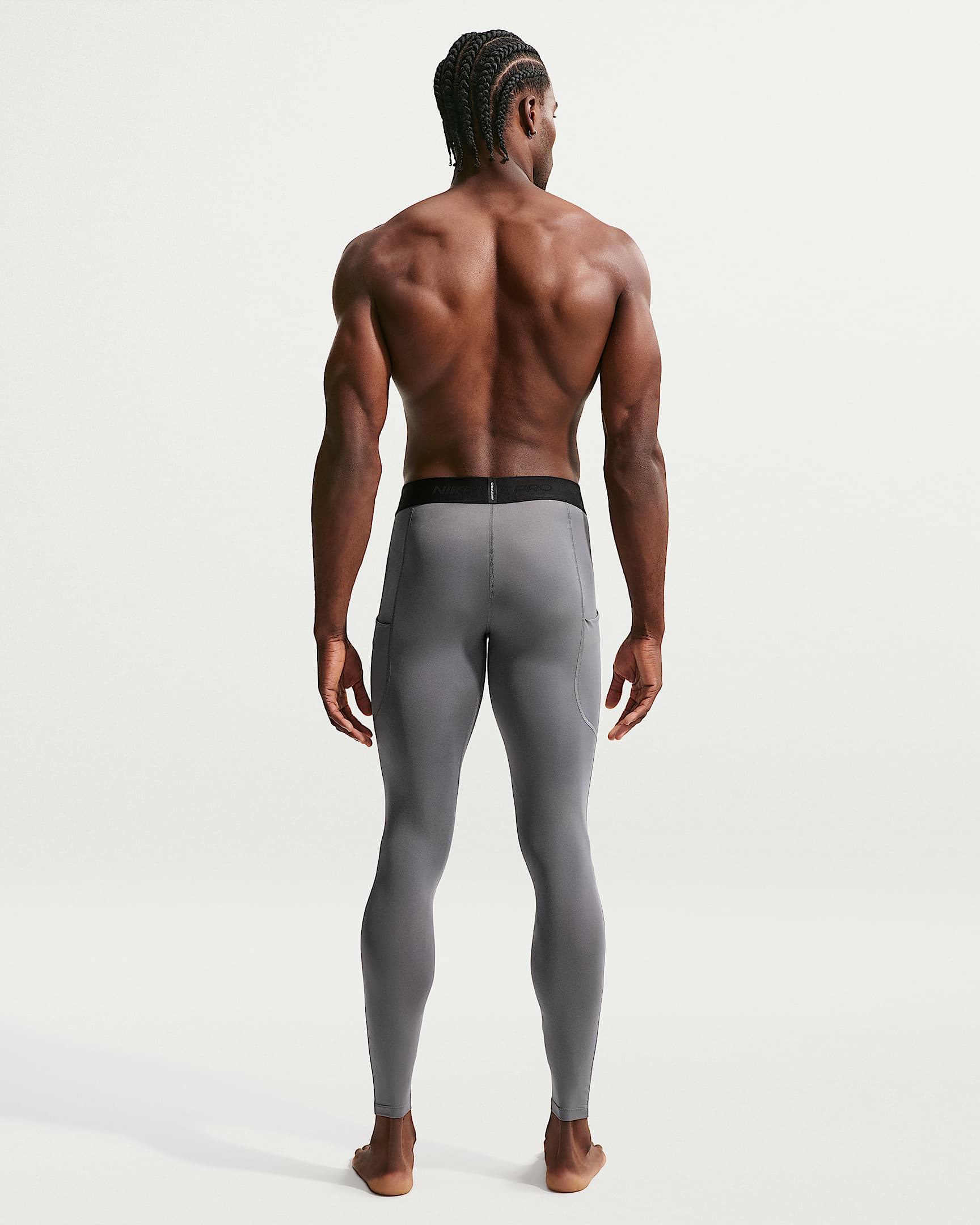 Legging de fitness Dri-FIT Nike Pro pour homme - Smoke Grey/Noir