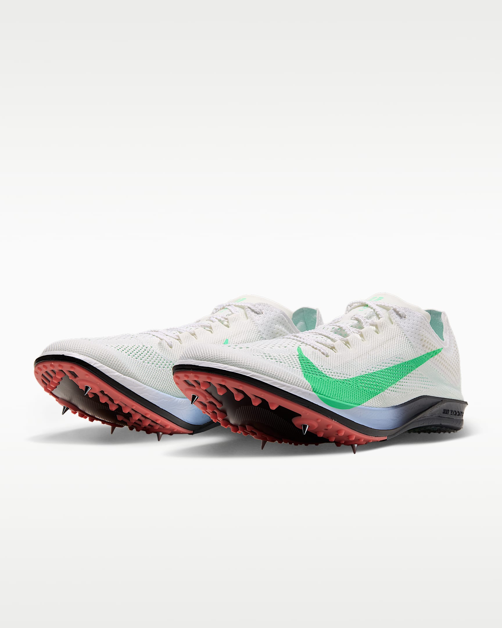 Spikes para carreras de fondo Nike Dragonfly 2 Elite - Blanco cumbre/Aluminio/Rosa atómico/Verde eléctrico