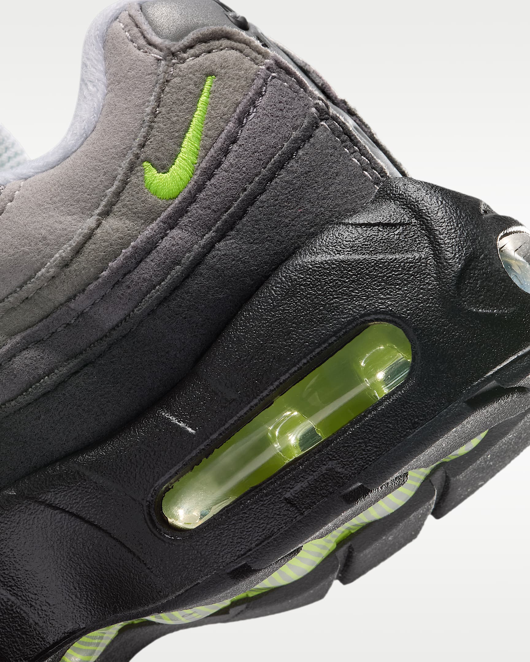 รองเท้าเด็กเล็ก Nike Air Max '95 - ดำ/Anthracite/Light Graphite/Neon Yellow
