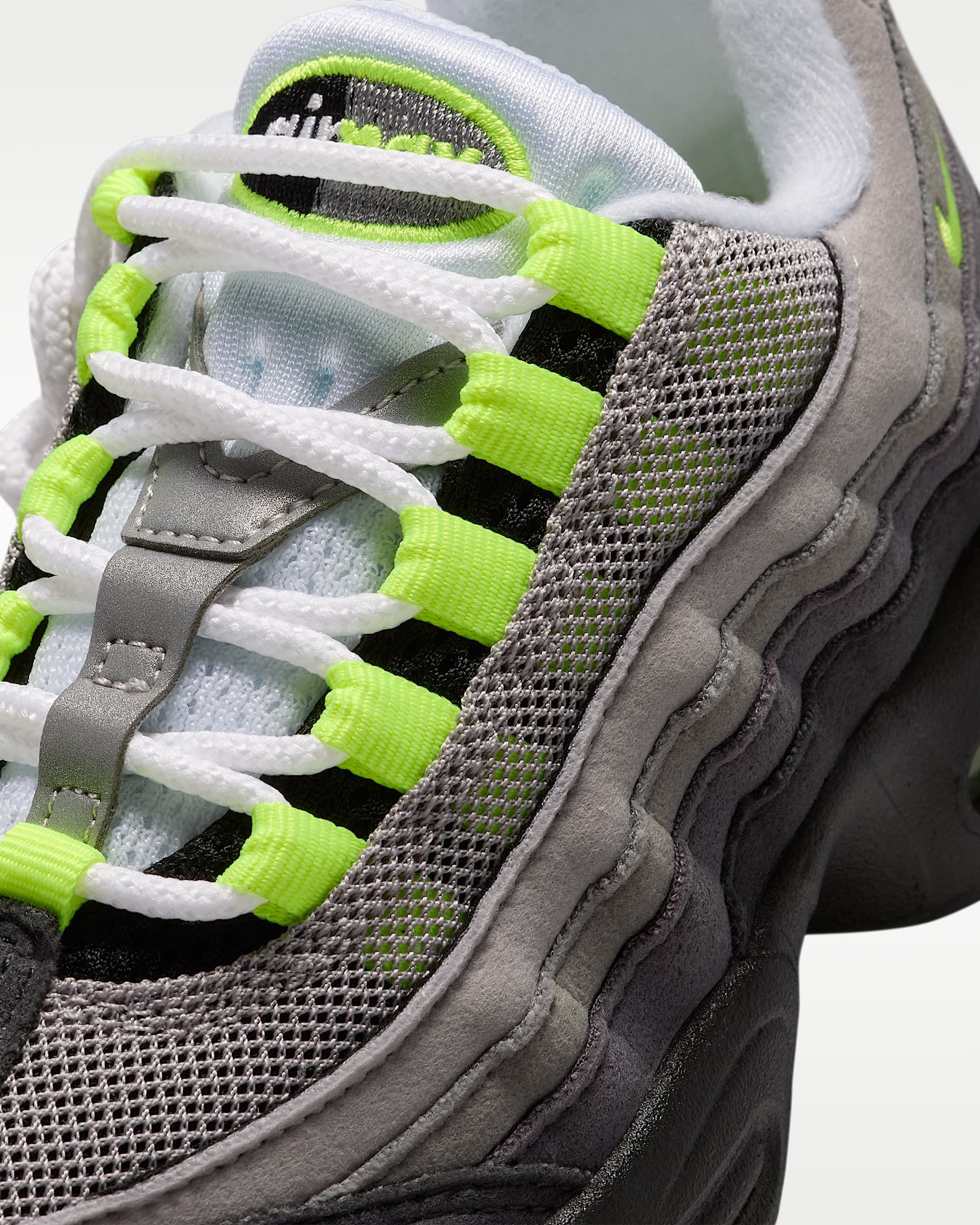 รองเท้าเด็กเล็ก Nike Air Max '95 - ดำ/Anthracite/Light Graphite/Neon Yellow