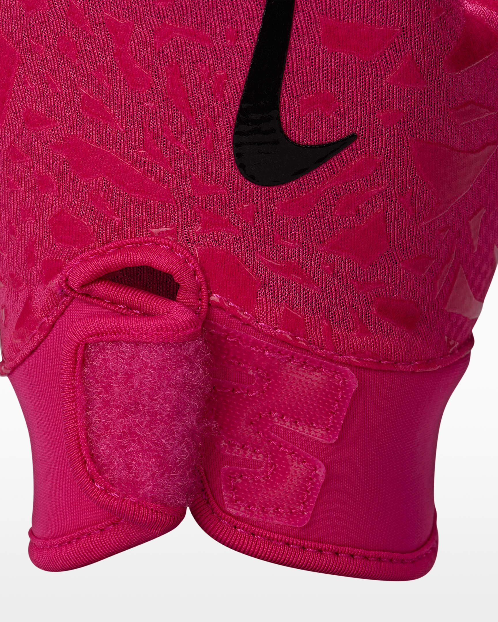 Guantes de futbol americano para niños talla grande (1 par) Nike Shark 2.0 - Rosa vivo/Rosa vivo/Negro