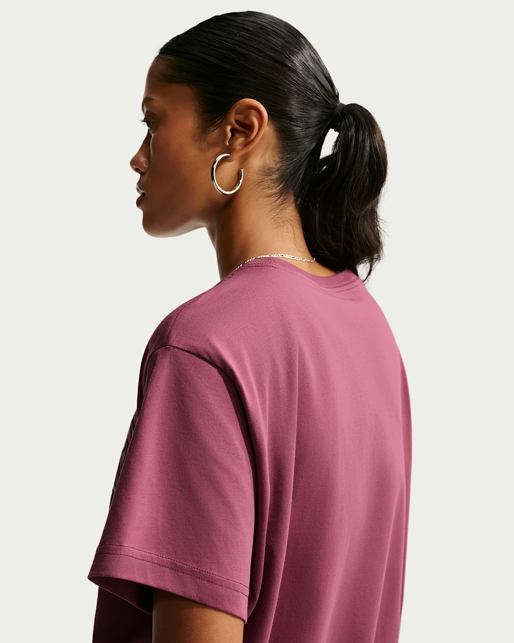 Nike Sportswear Classic Women's Oversized T-Shirt - Pink Smoke/Pink Smoke