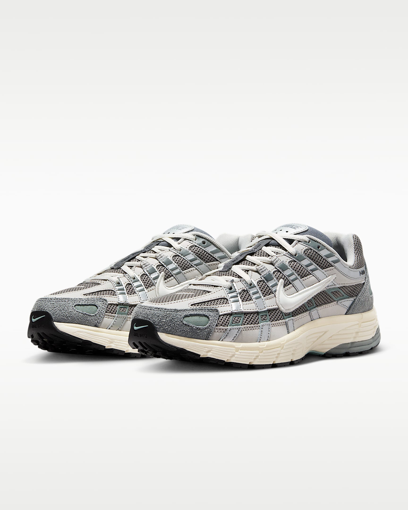 Nike P-6000 Shoes - Flat Pewter/Light Iron Ore/Metallic Silver/White