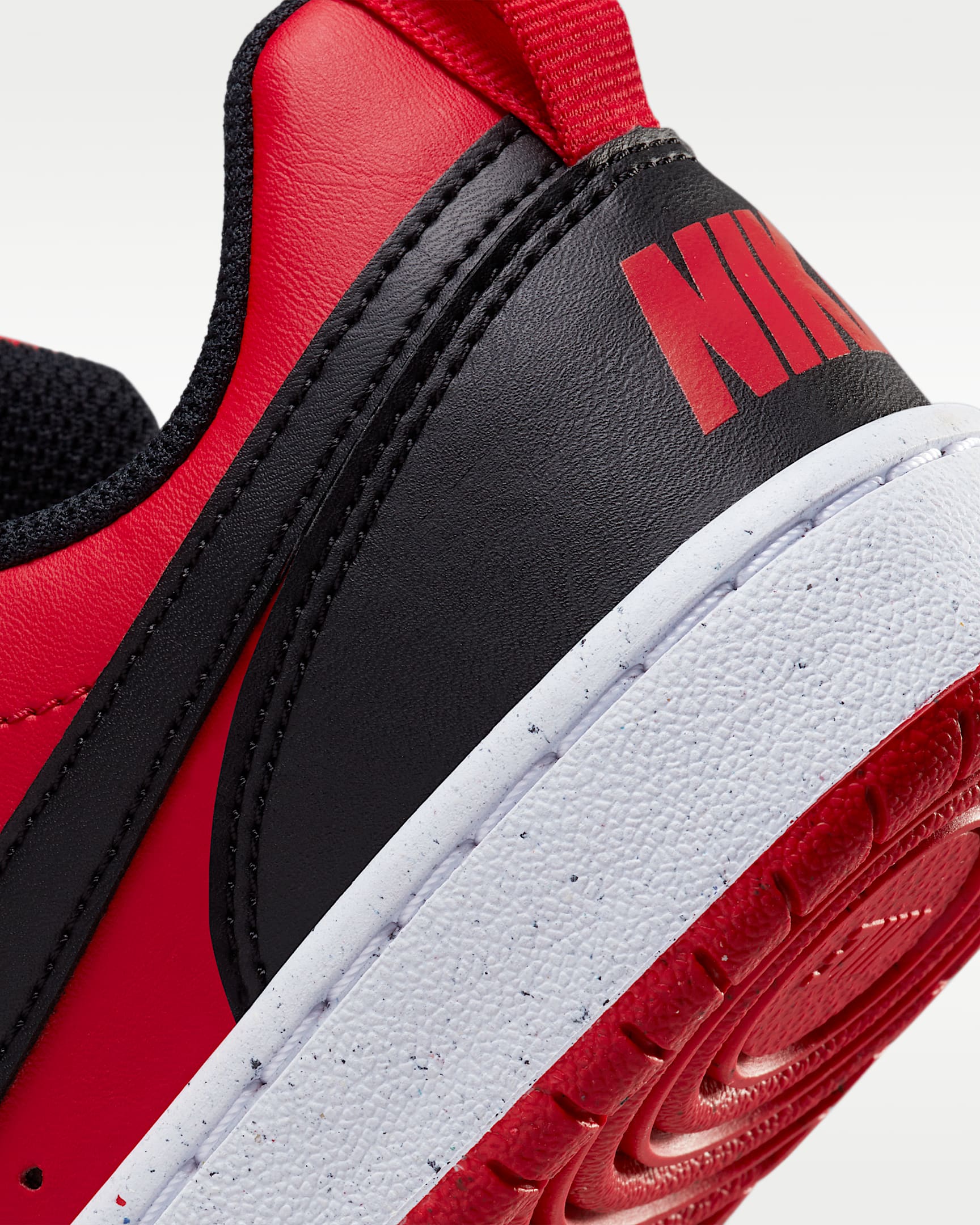 Nike Court Borough Low Recraft Big Kids' Shoes - University Red/White/Black