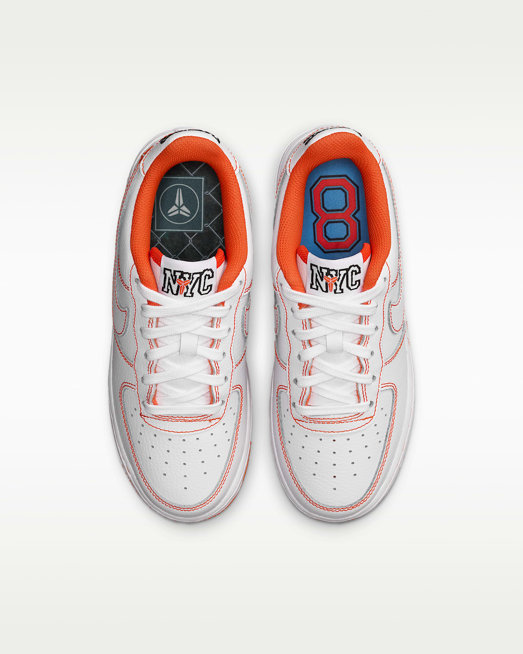 Nike Air Force 1 Low Protro LOTR Big Kids' Shoes - White/Safety Orange/White