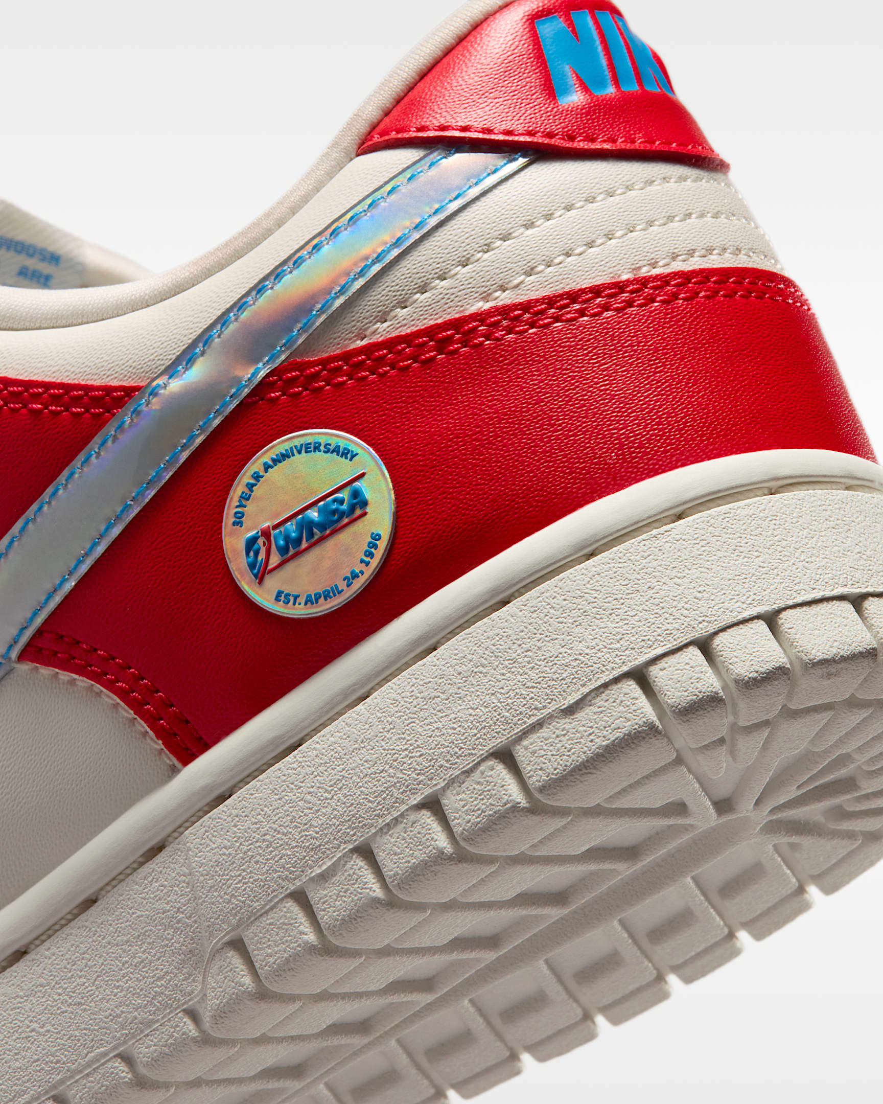 Nike Dunk Low WNBA 30th Women's Shoes - Action Red/Sail/Light Photo Blue/Multi-Color