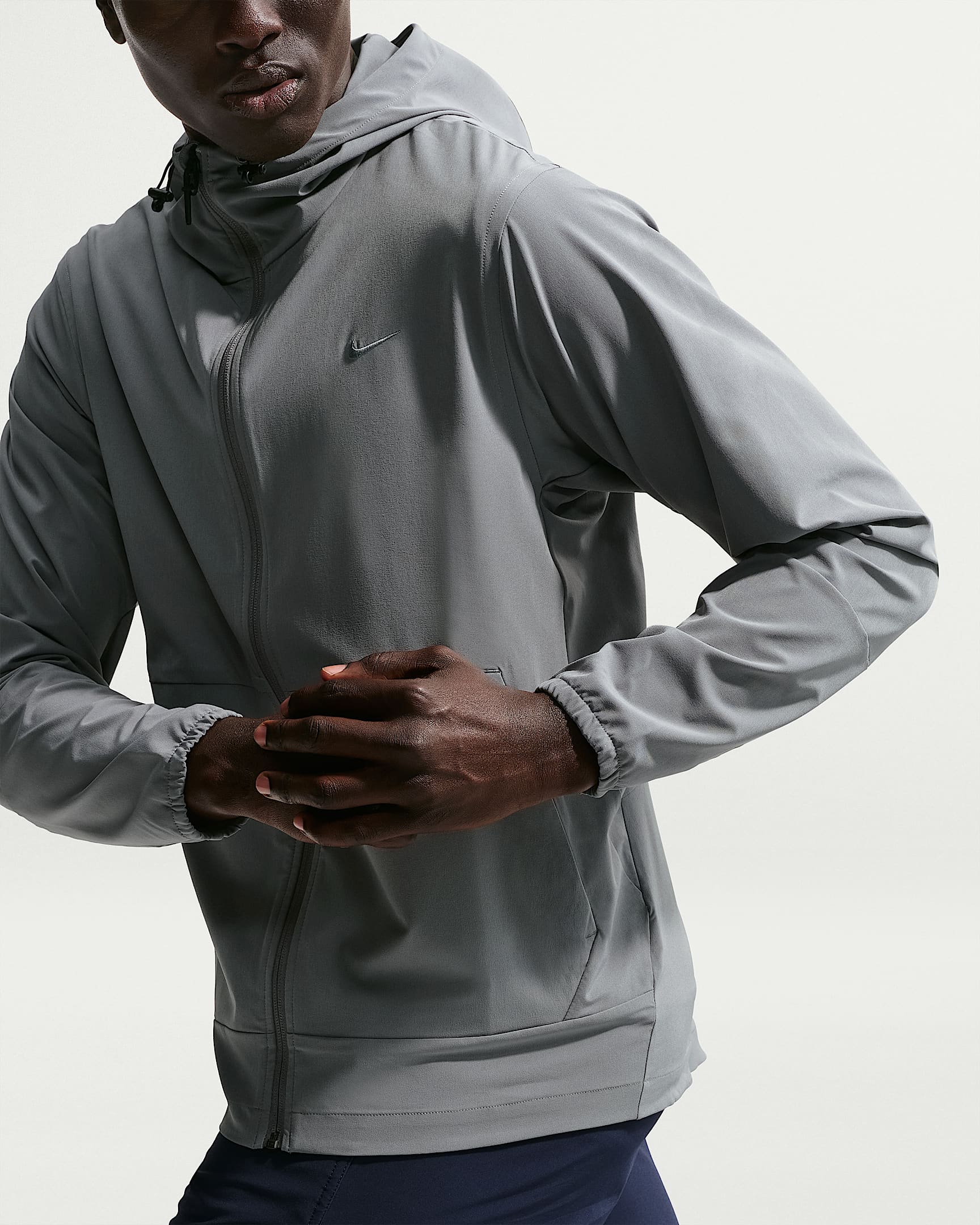 Nike Unlimited Men's Repel Hooded Versatile Jacket - Smoke Grey/Black/Smoke Grey