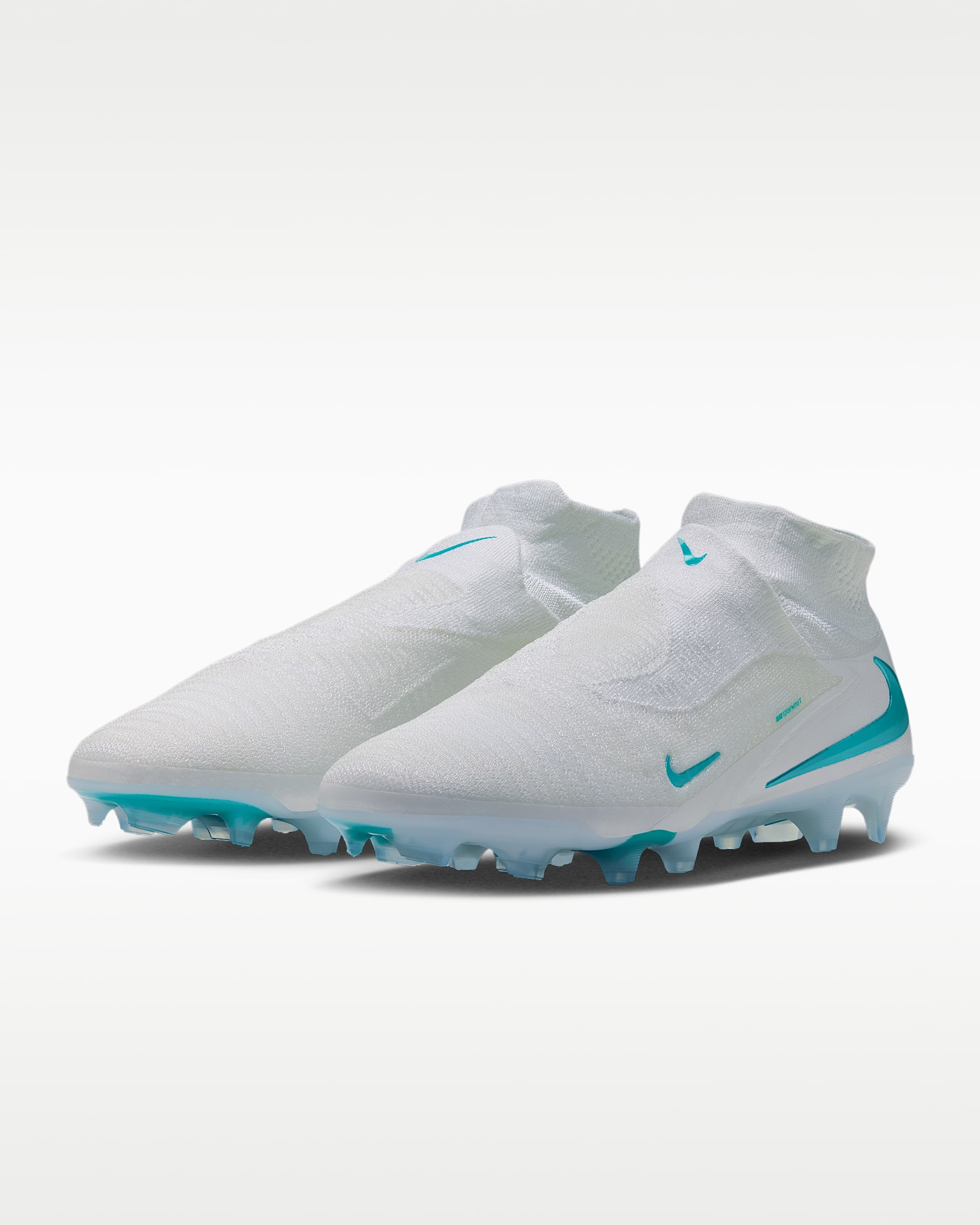 Nike Phantom 6 High Elite Fußballschuh für normalen Rasen - Weiß/Weiß/Dusty Cactus