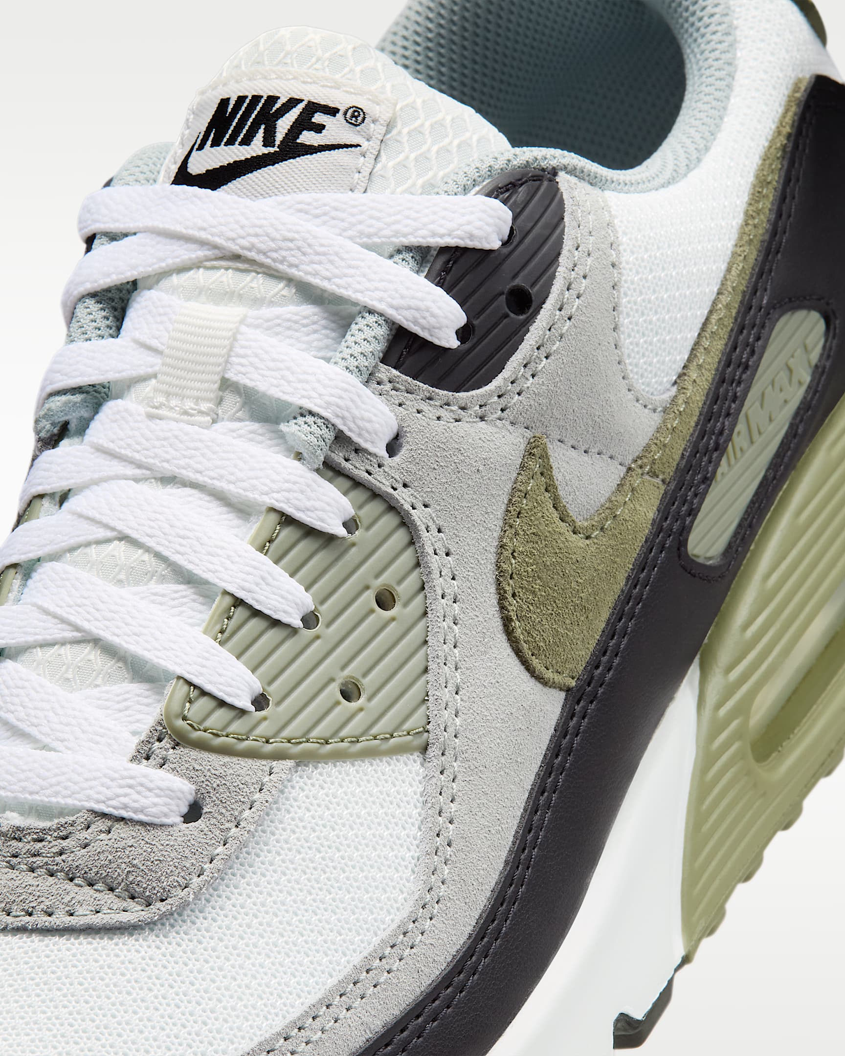 Nike Air Max 90 Men's Shoes - Summit White/Light Pumice/Black/Silver Sage