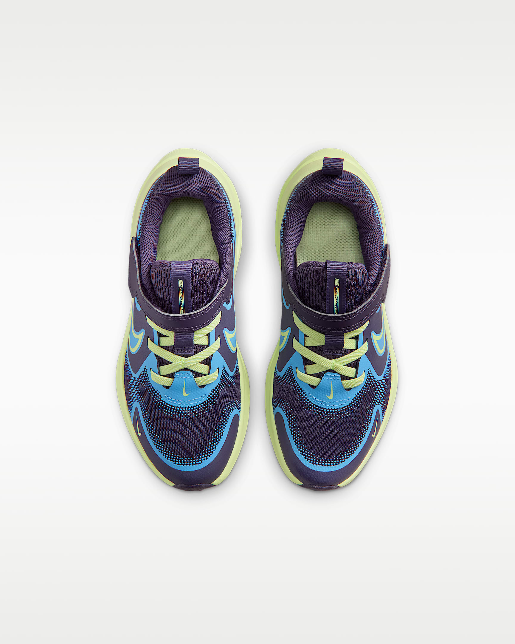 Nike Cosmic Runner cipő kisgyerekeknek - Dark Raisin/University Blue/Fehér/Light Liquid Lime