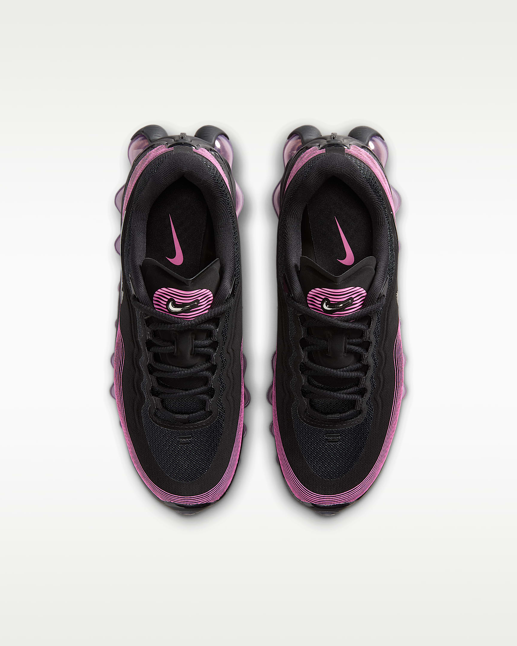 Tenis para niños grandes Nike Air Liquid Max - Negro/Rosa alegre/Rosa amanecer/Plata metalizado