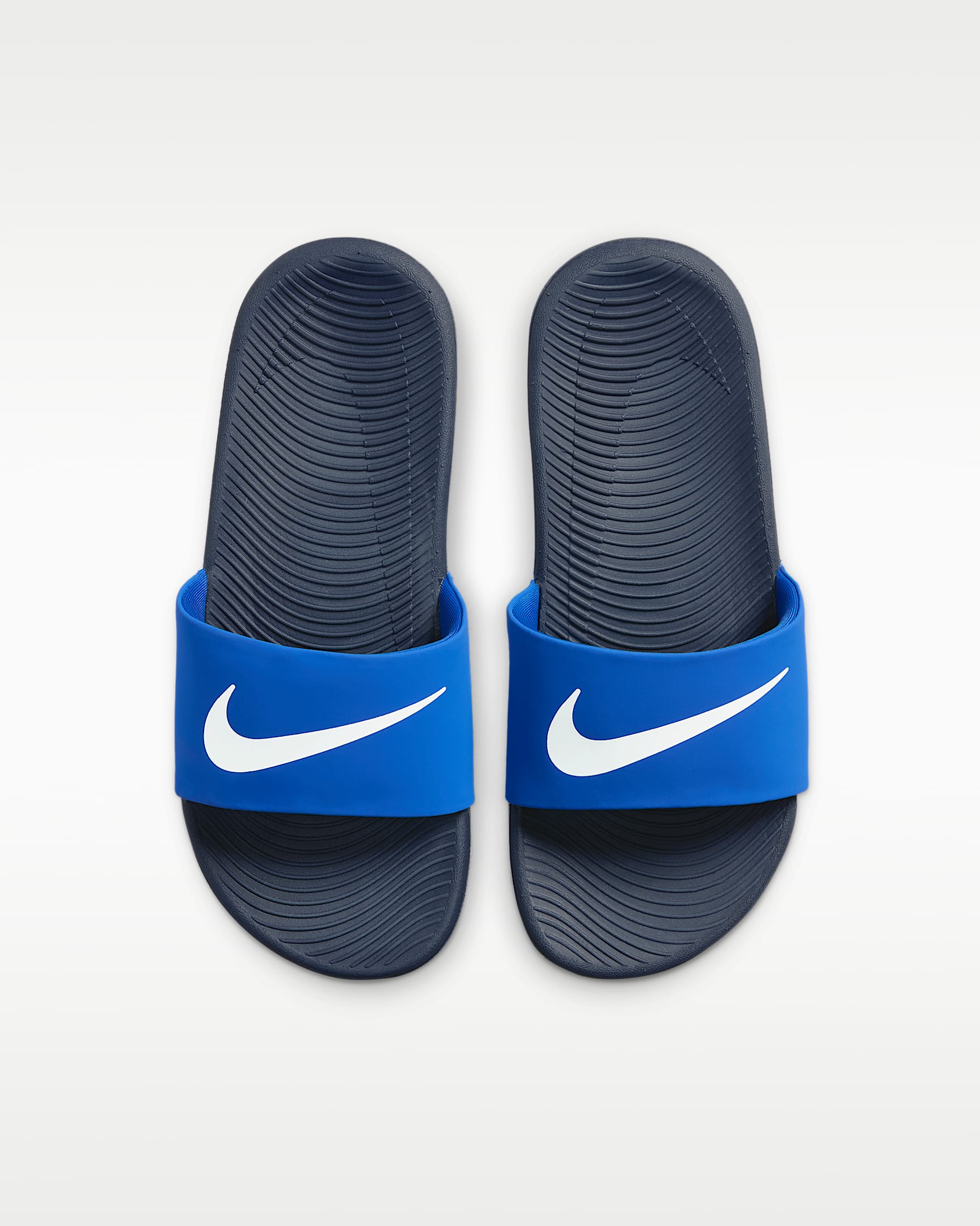 Nike Kawa Little/Big Kids' Slides - Game Royal/Thunder Blue/White/White
