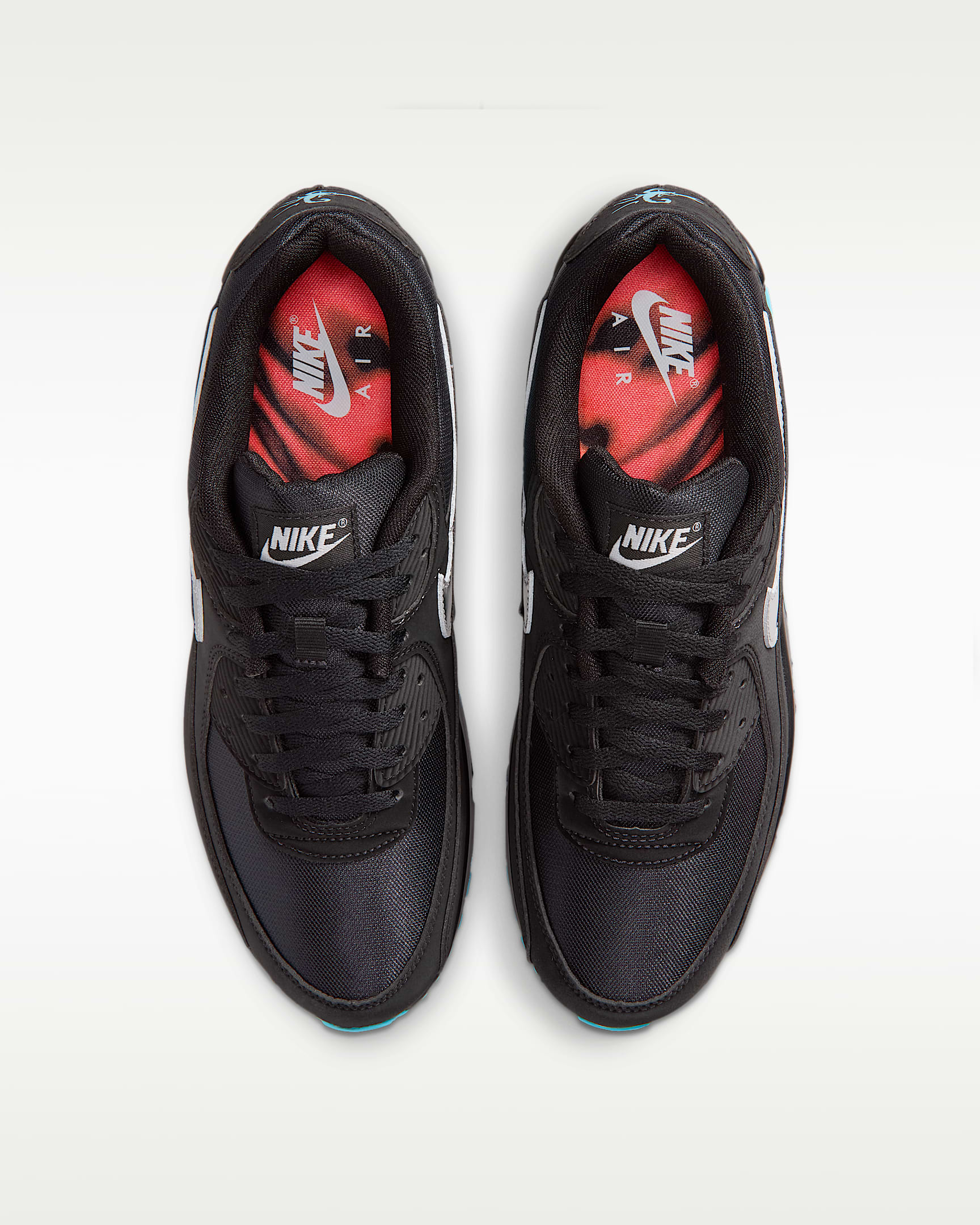 Tenis para hombre Nike Air Max 90 Premium "Scorpion" - Negro/Azul gamma/Hielo/Cromo