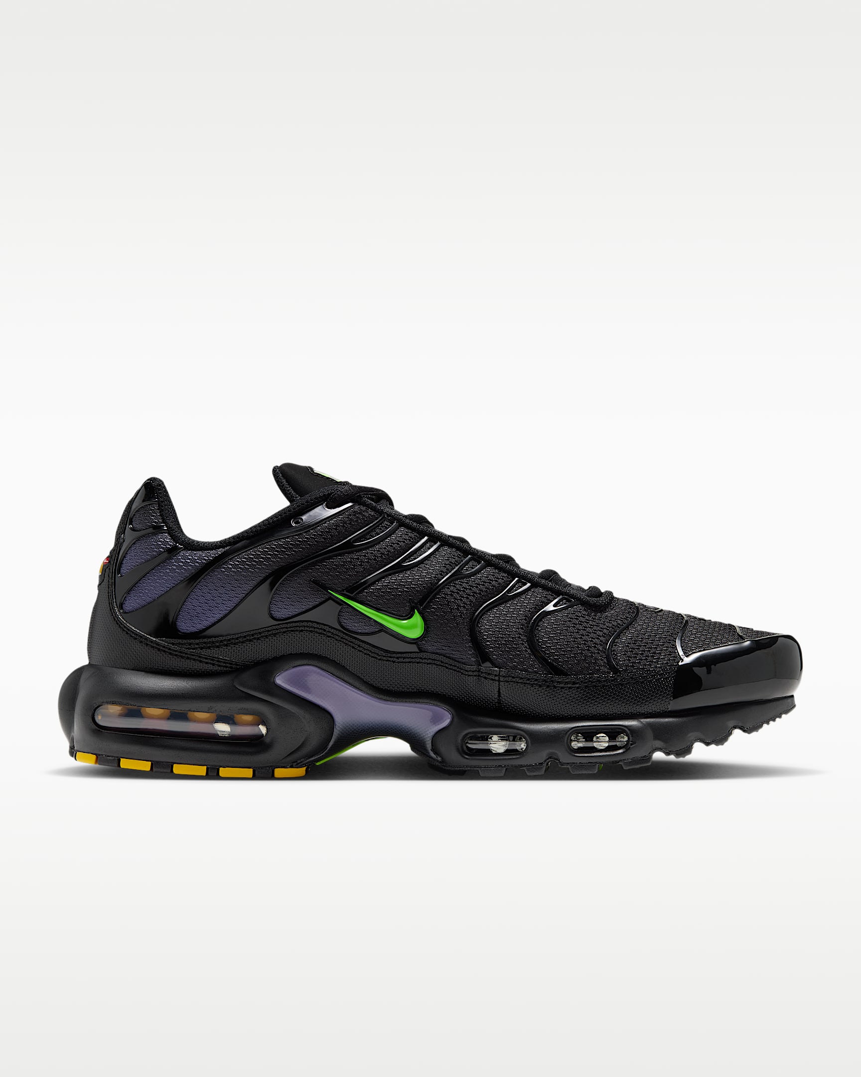 Nike Air Max Plus Men's Shoes - Black/Canyon Purple/Electric Green