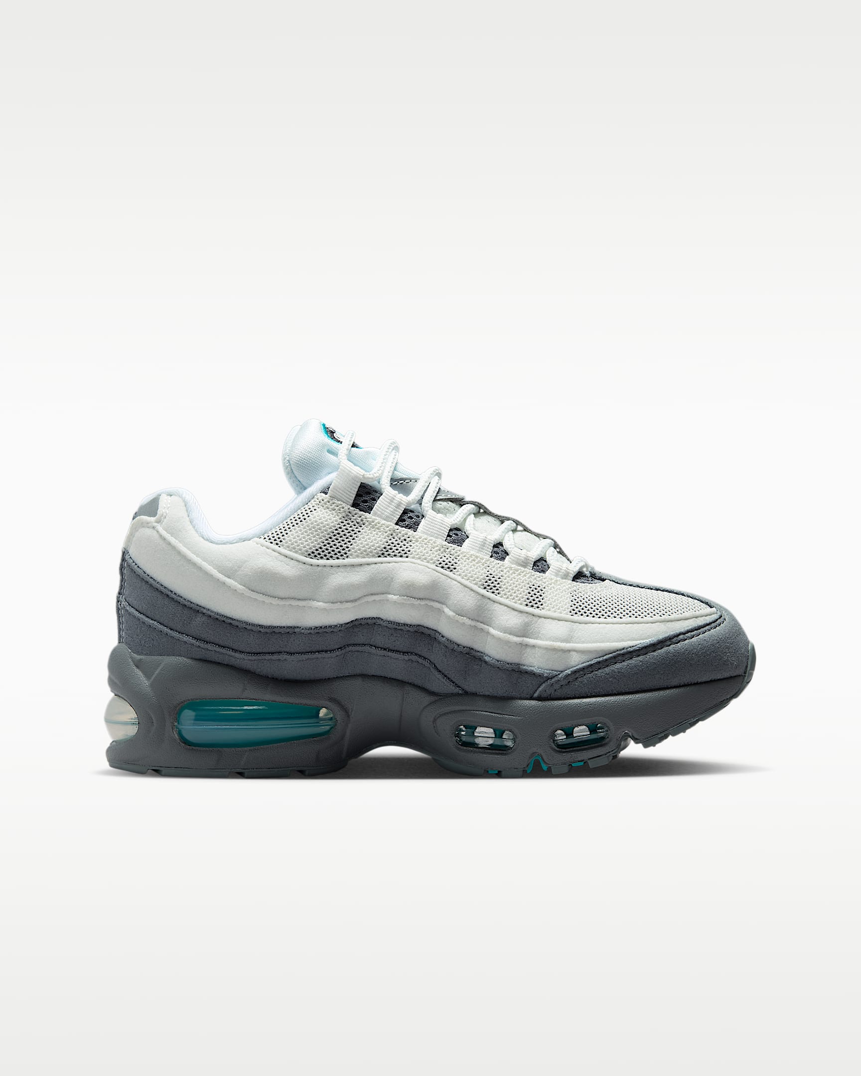 Nike Air Max 95 Big Bubble Older Kids' Shoes - Summit White/Smoke Grey/Dark Smoke Grey/Dusty Cactus