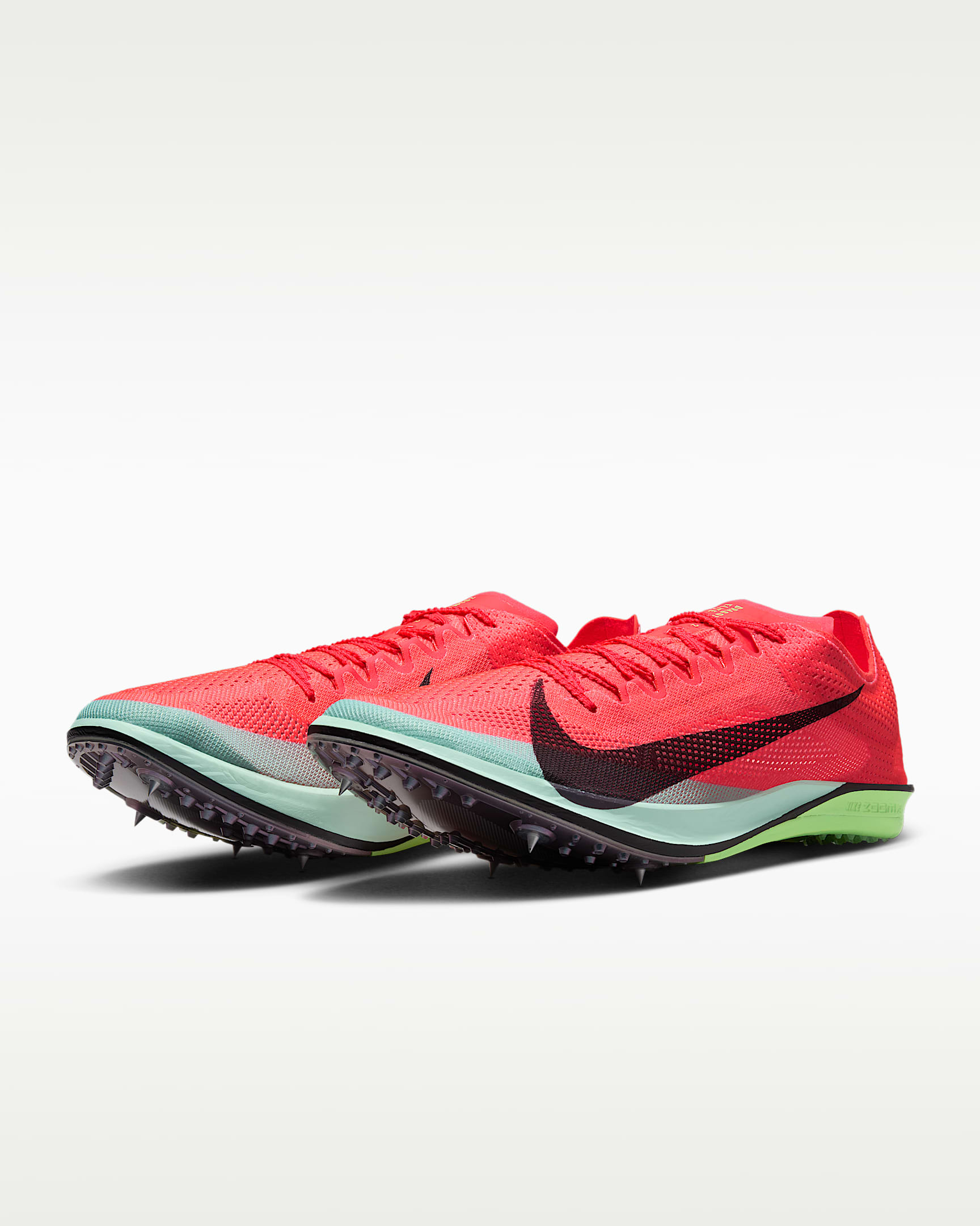 Pointes d'athlétisme Nike Dragonfly 2 Elite - Bright Crimson/Lime Blast/Mint Foam/Cave Purple