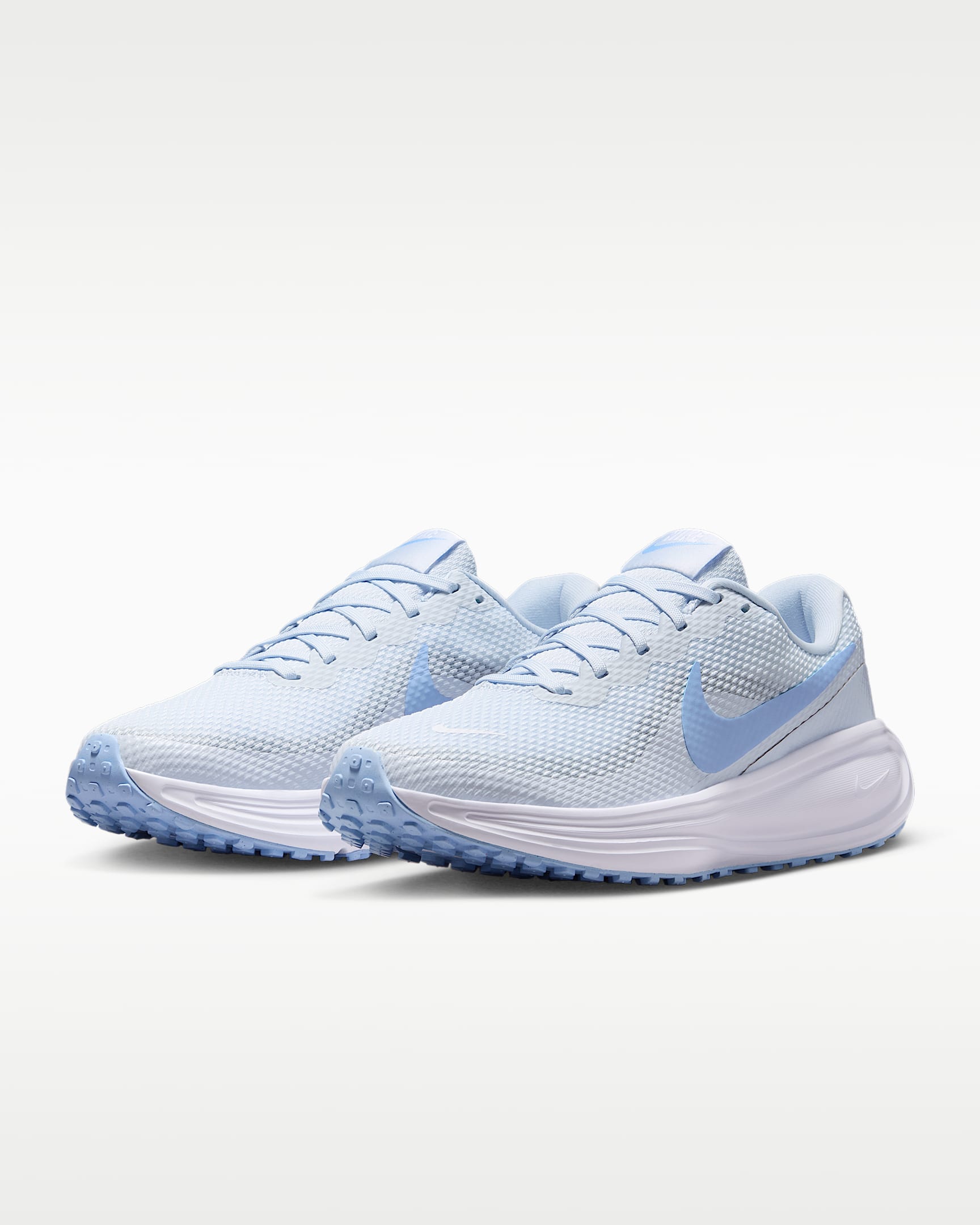 Tenis de correr en pavimento para mujer Nike Revolution 8 - Gris fútbol/Blanco/Antracita/Aluminio