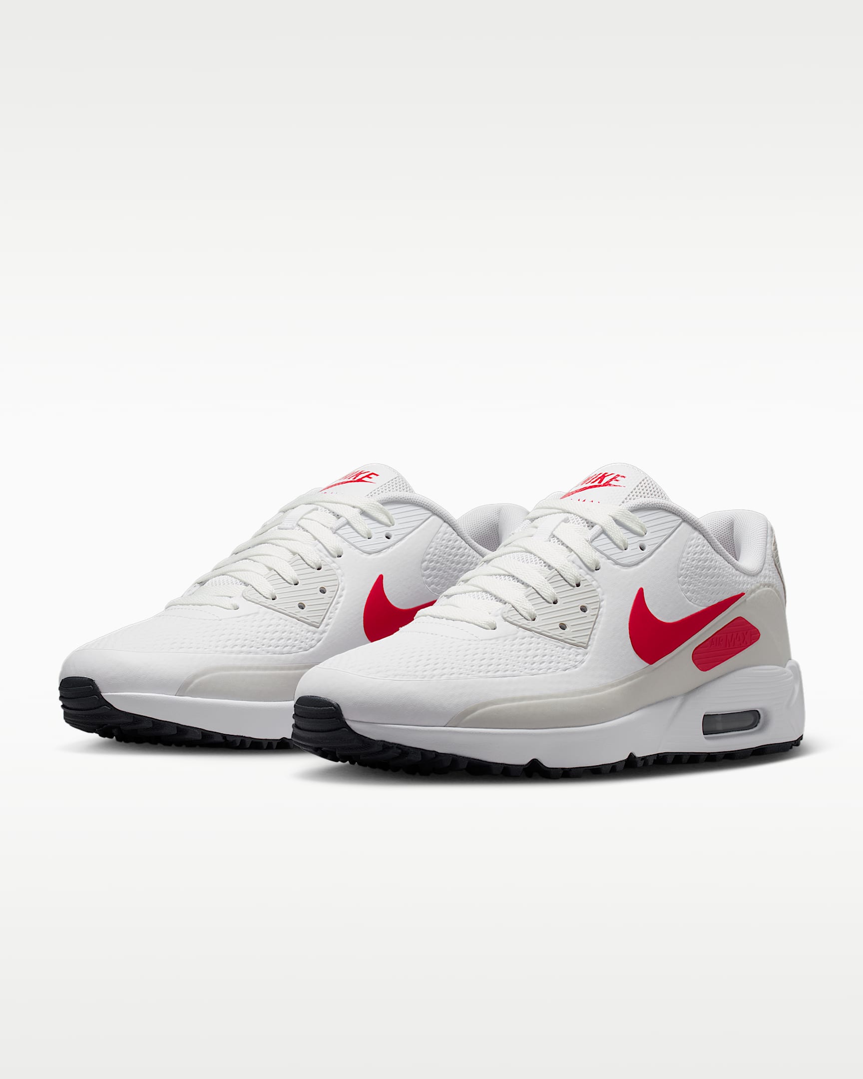 Buty do golfa Nike Air Max 90 G - Biel/Photon Dust/Midnight Navy/Fire Red