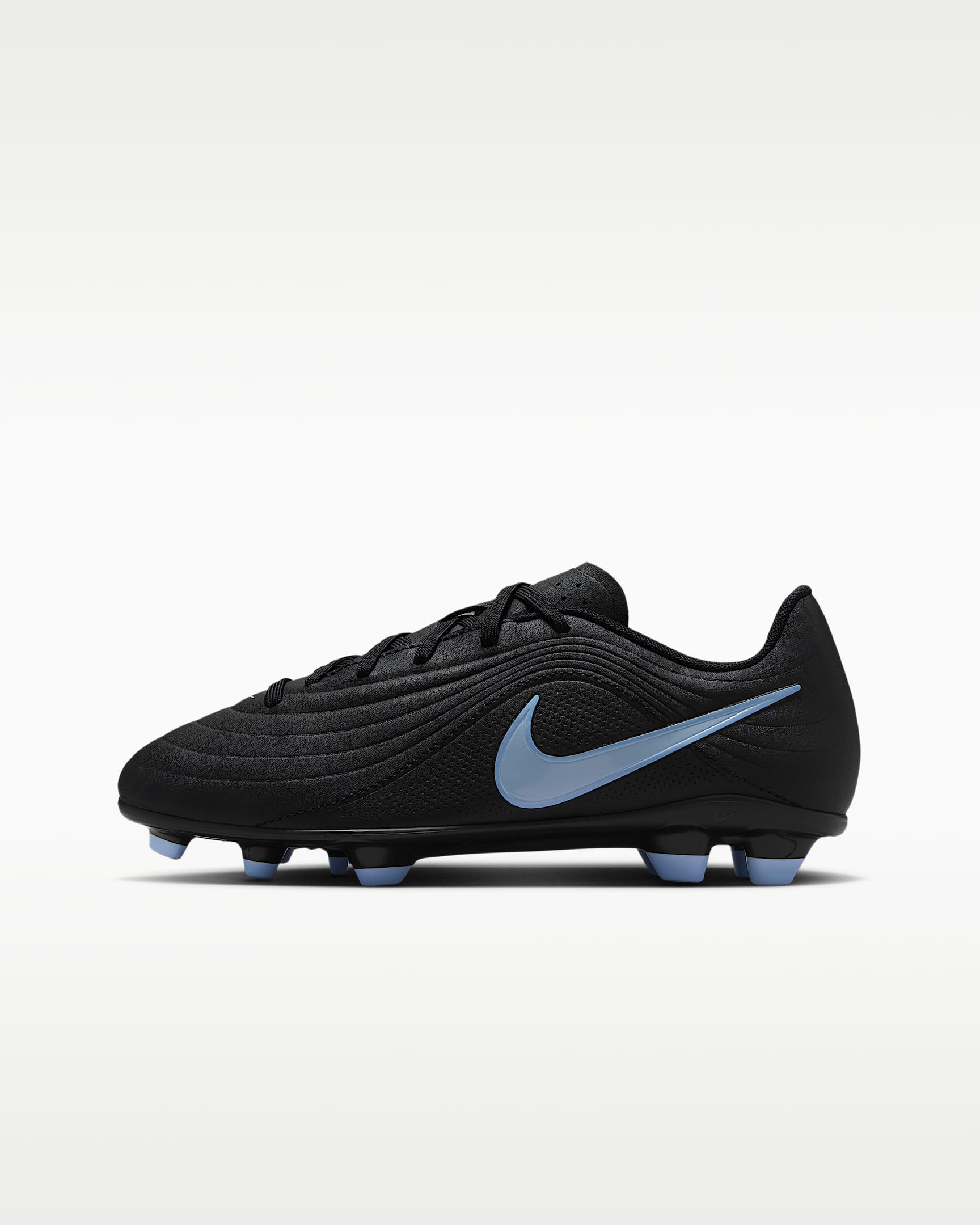 Nike Jr. Tiempo Maestro Club Low-Top Fußballschuh für verschiedene Böden (ältere Kinder) - Schwarz/Ice Blue