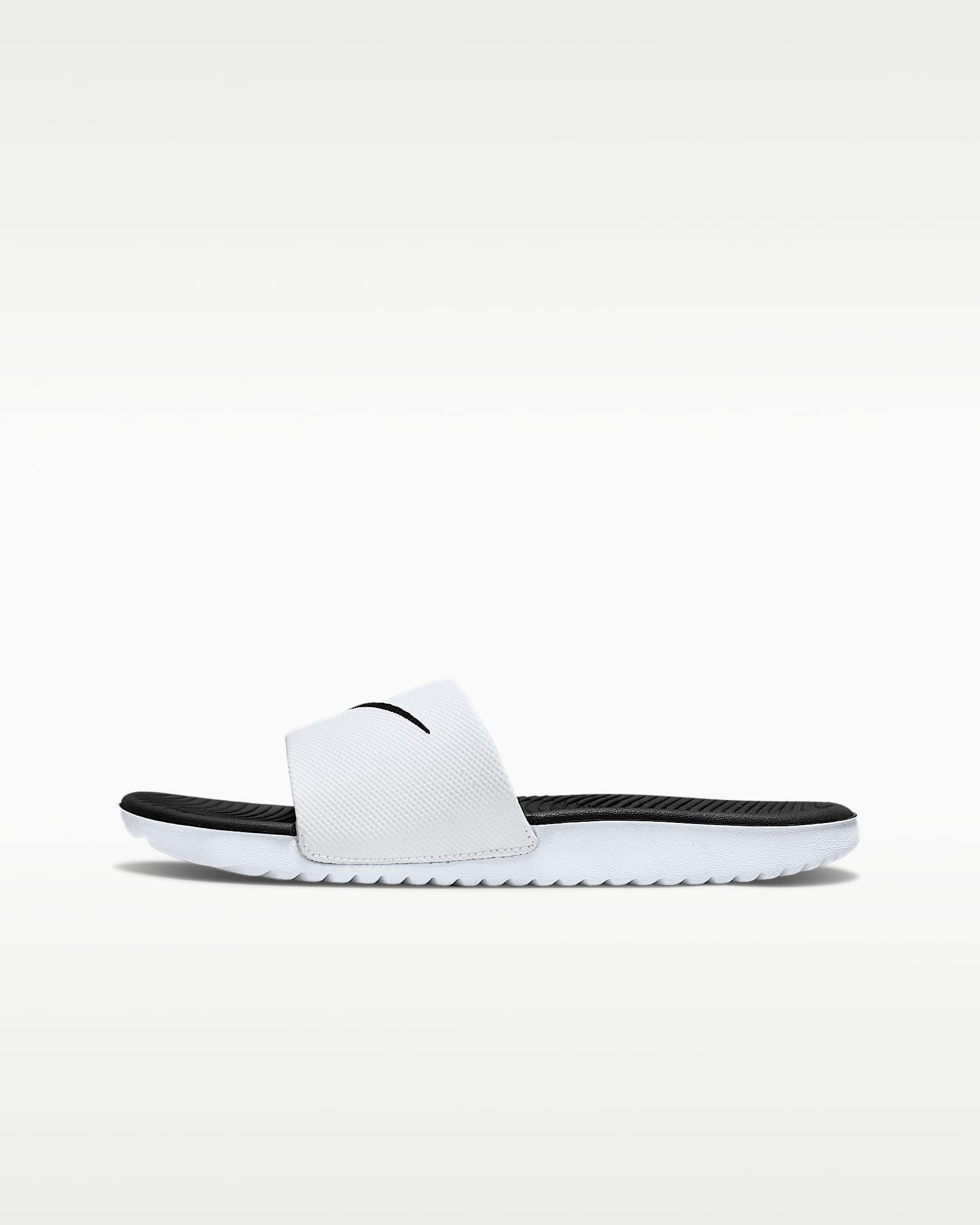 Nike Kawa Little/Big Kids' Slides - White/Black