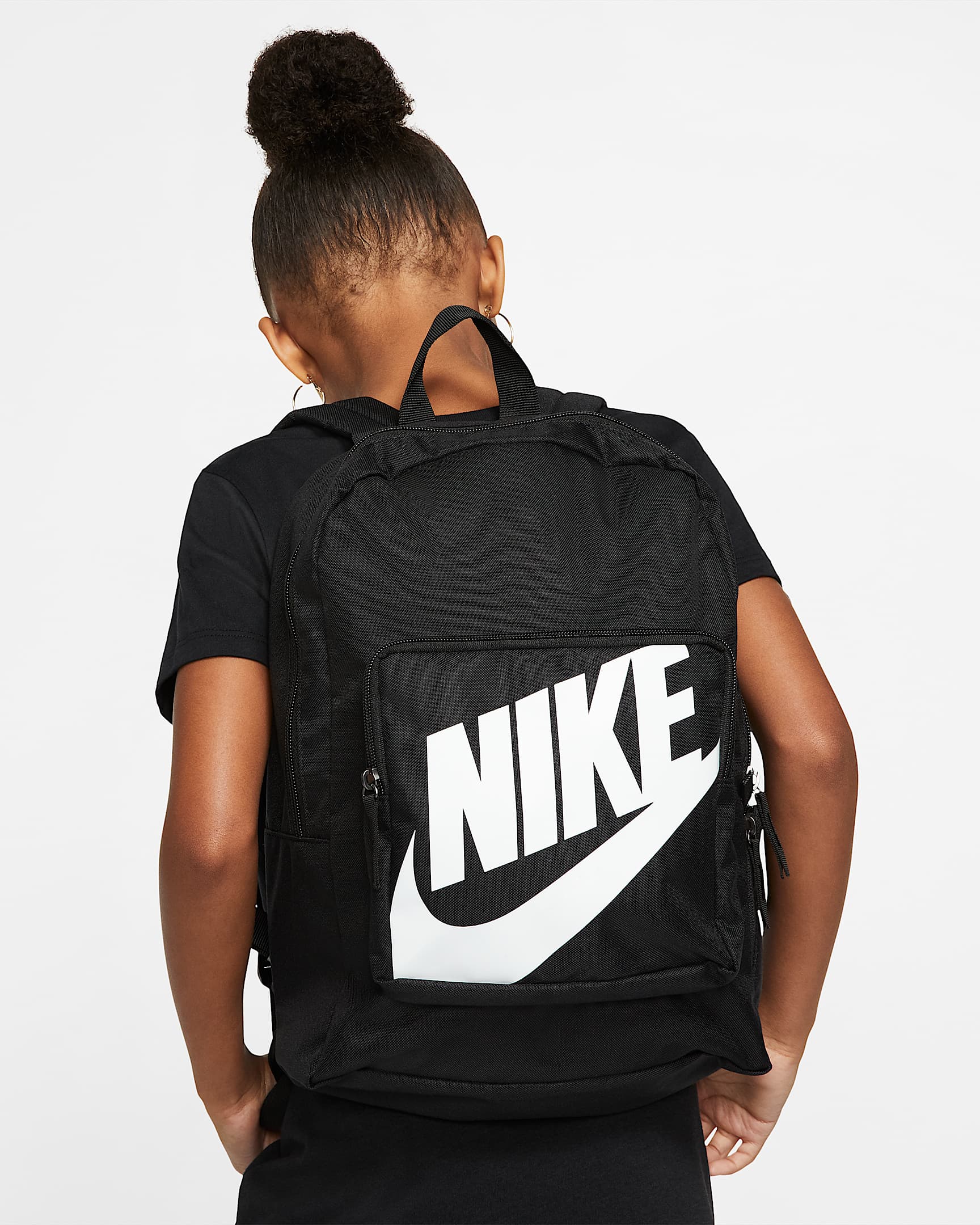 Nike Classic Kids' Backpack (16L) - Black/Black/White