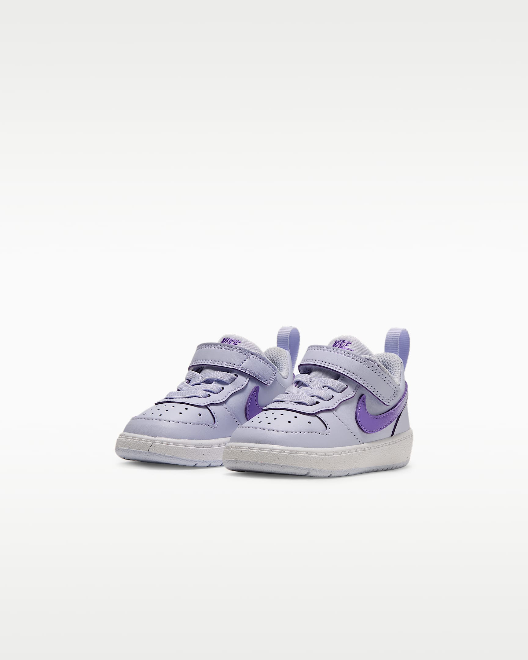 Tenis Nike para bebé e infantil Court Borough Low - Morado muy pálido/Blanco/Uva acción