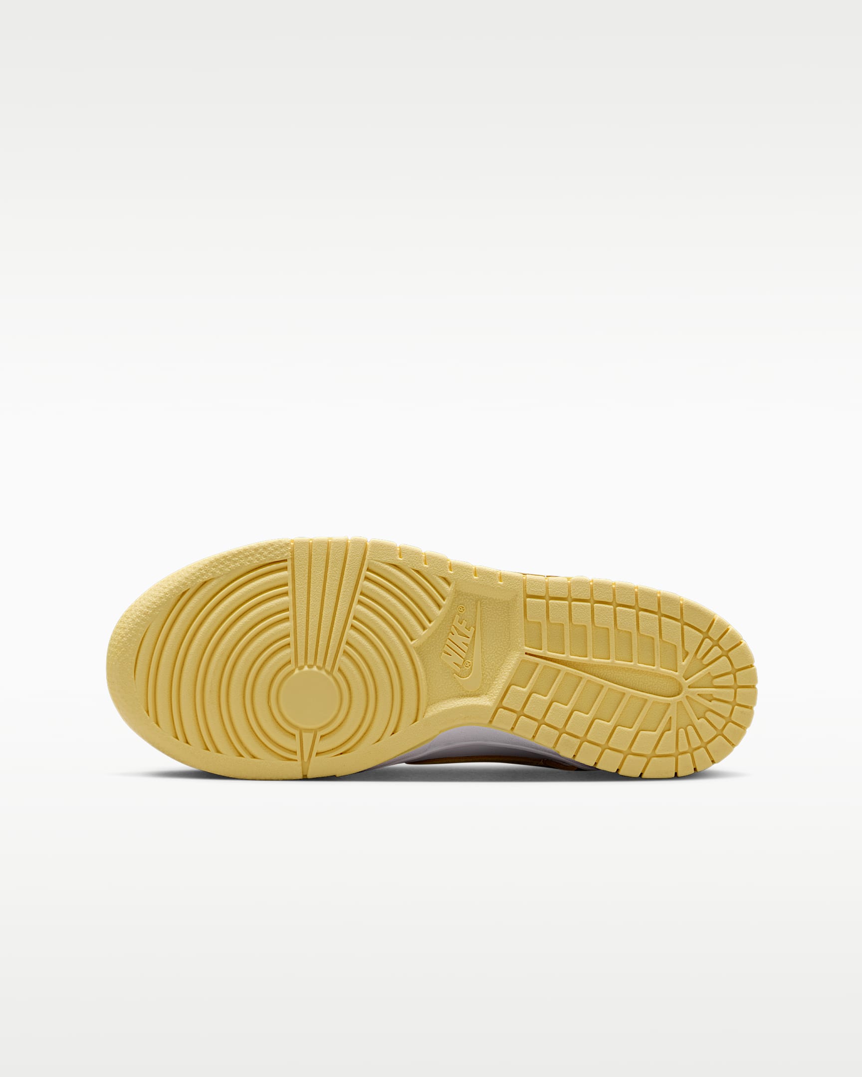 Tenis para niños grandes Nike Dunk Low - Blanco/Amarillo suave/Amarillo suave