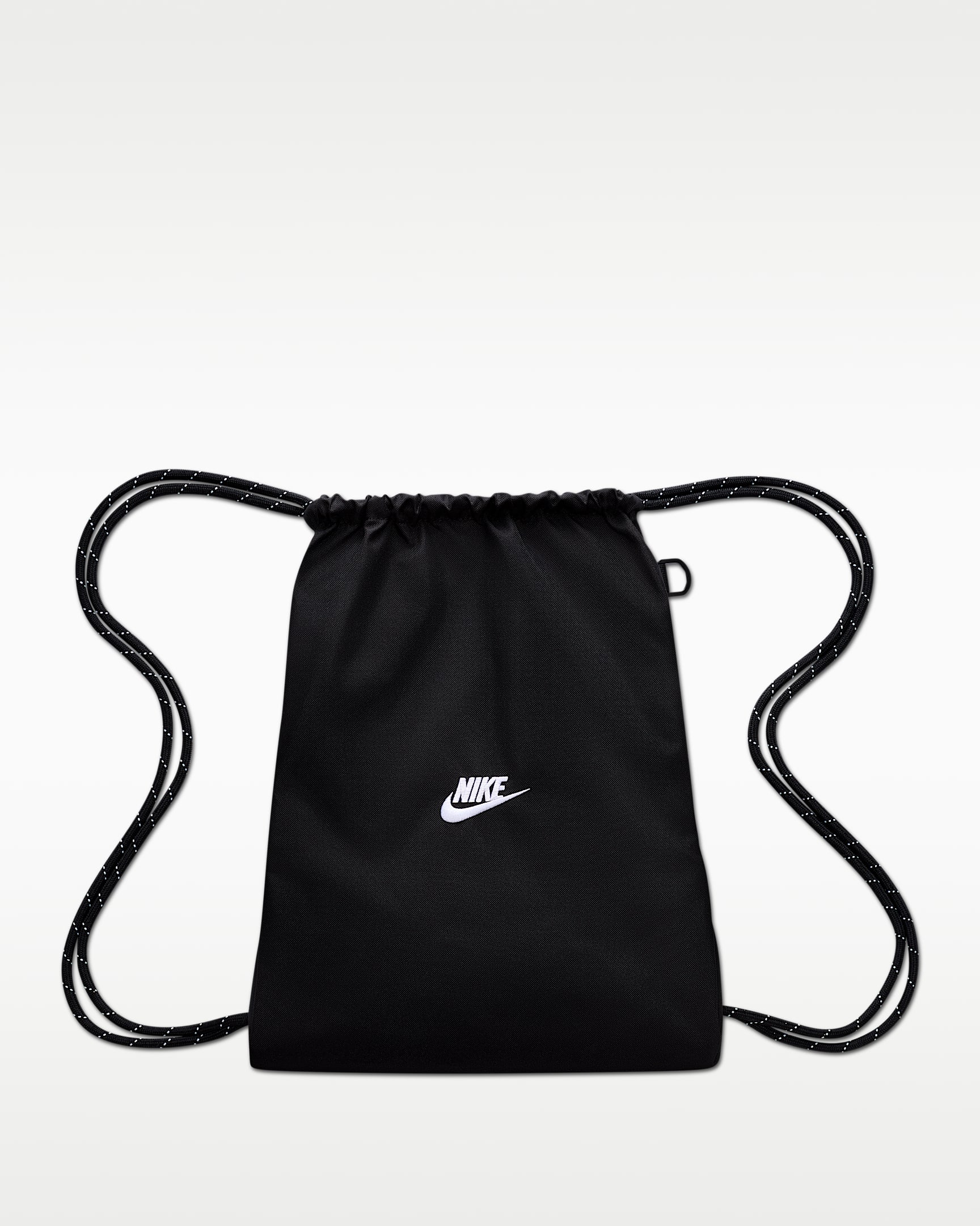 Sac avec cordon de serrage Nike Heritage 2.0 (12 L) - Noir/Noir/Blanc