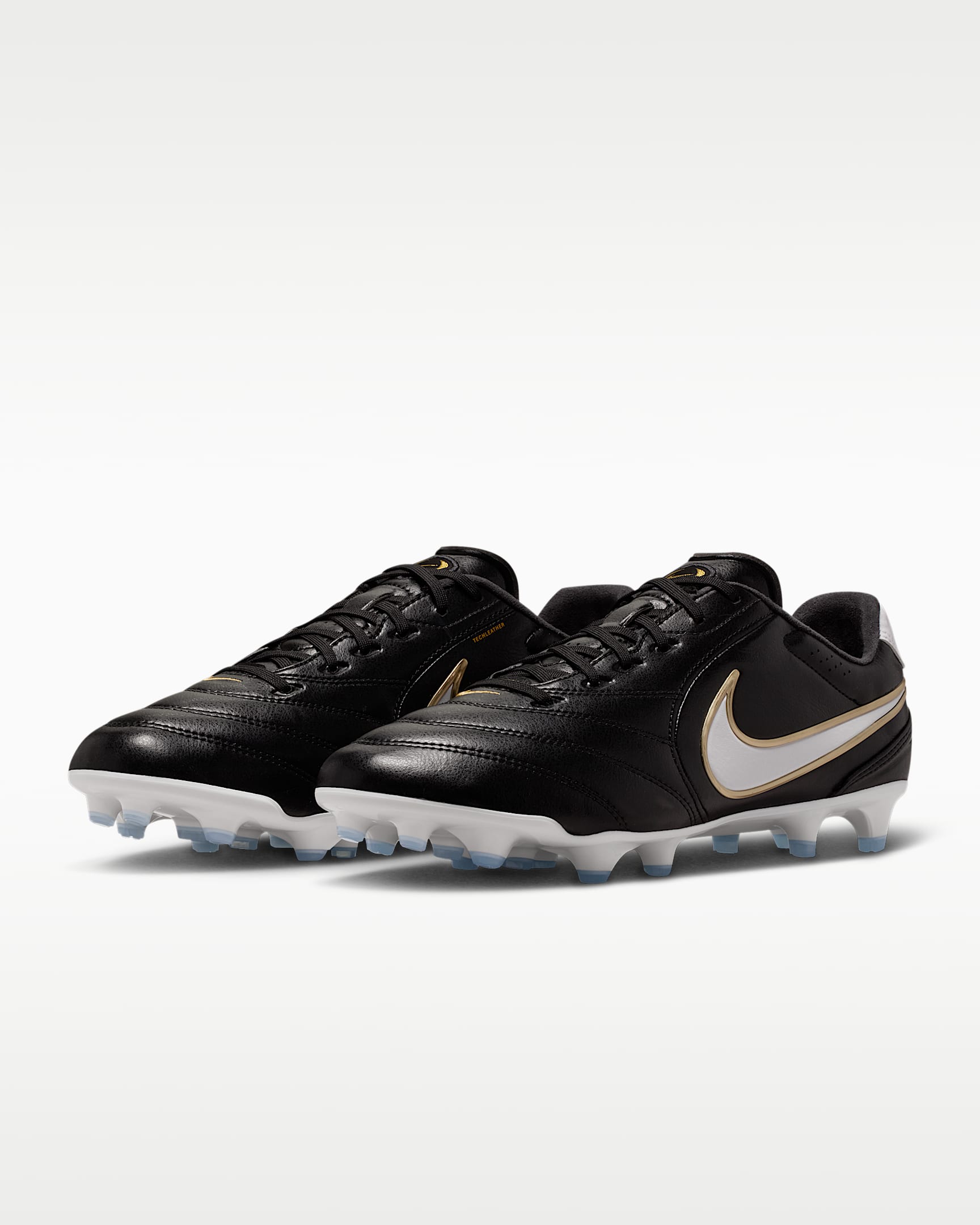 Nike Tiempo Ligera Pro Firm-Ground Low-Top Soccer Cleats - Black/White