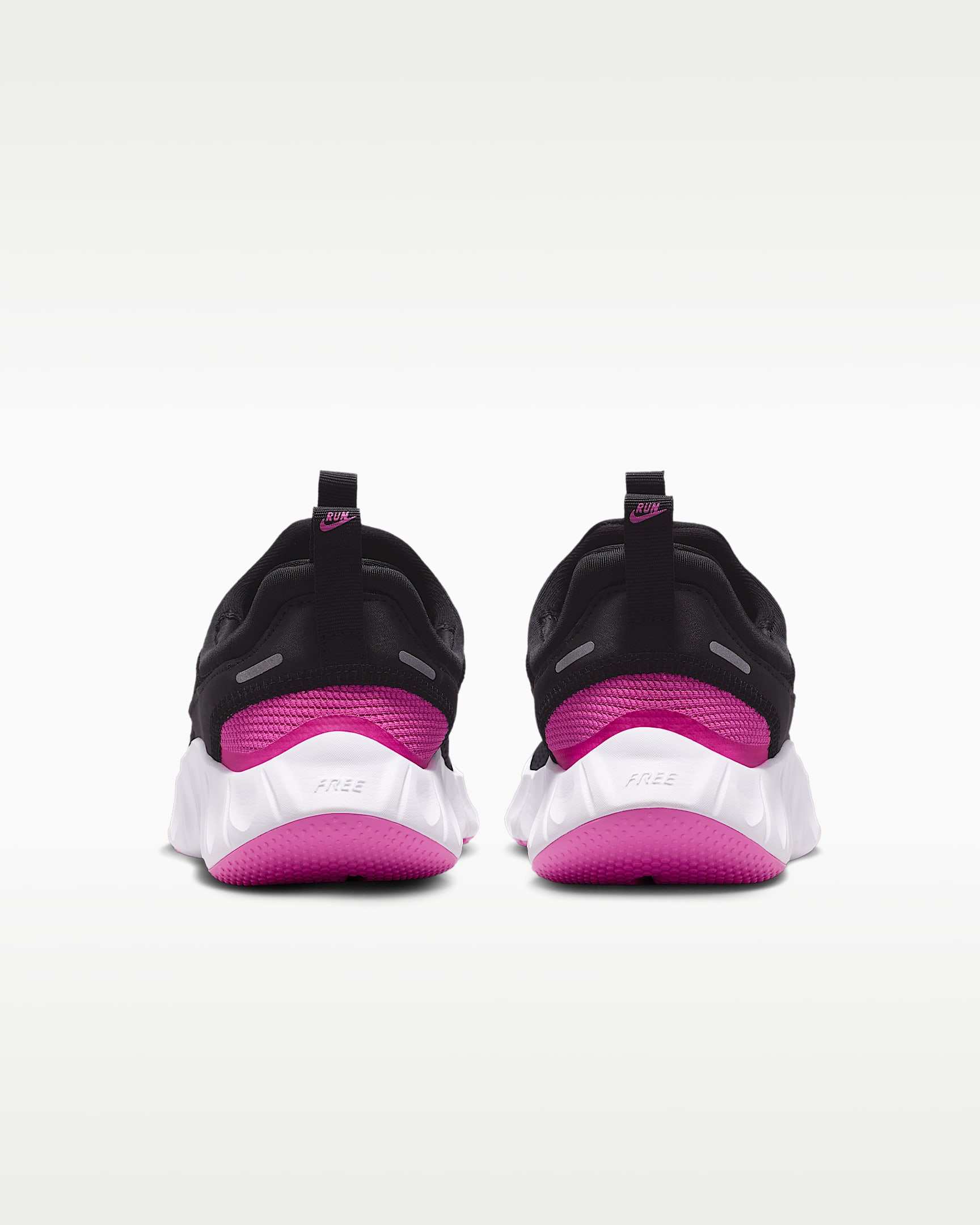 รองเท้าวิ่งเด็กโต Nike Free Ride - ดำ/Anthracite/ขาว/Playful Pink