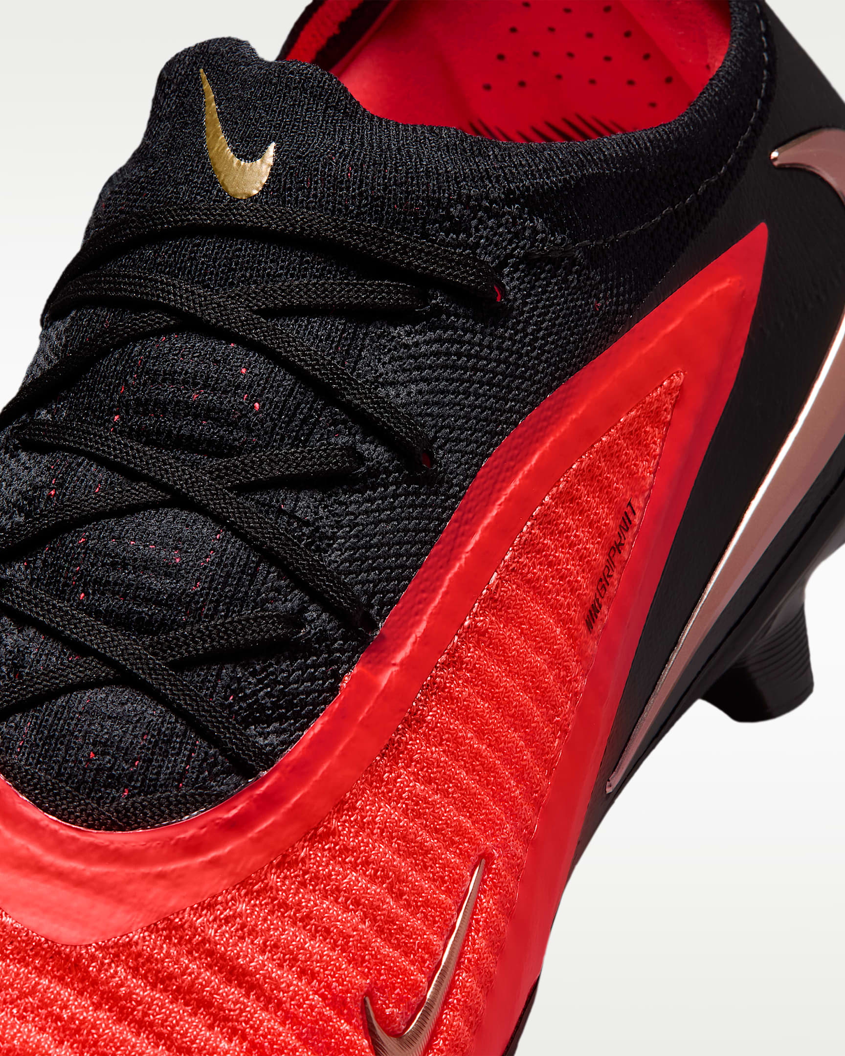Nike Phantom 6 Low Elite Firm-Ground Soccer Cleats - Bright Crimson/Bright Crimson/Black