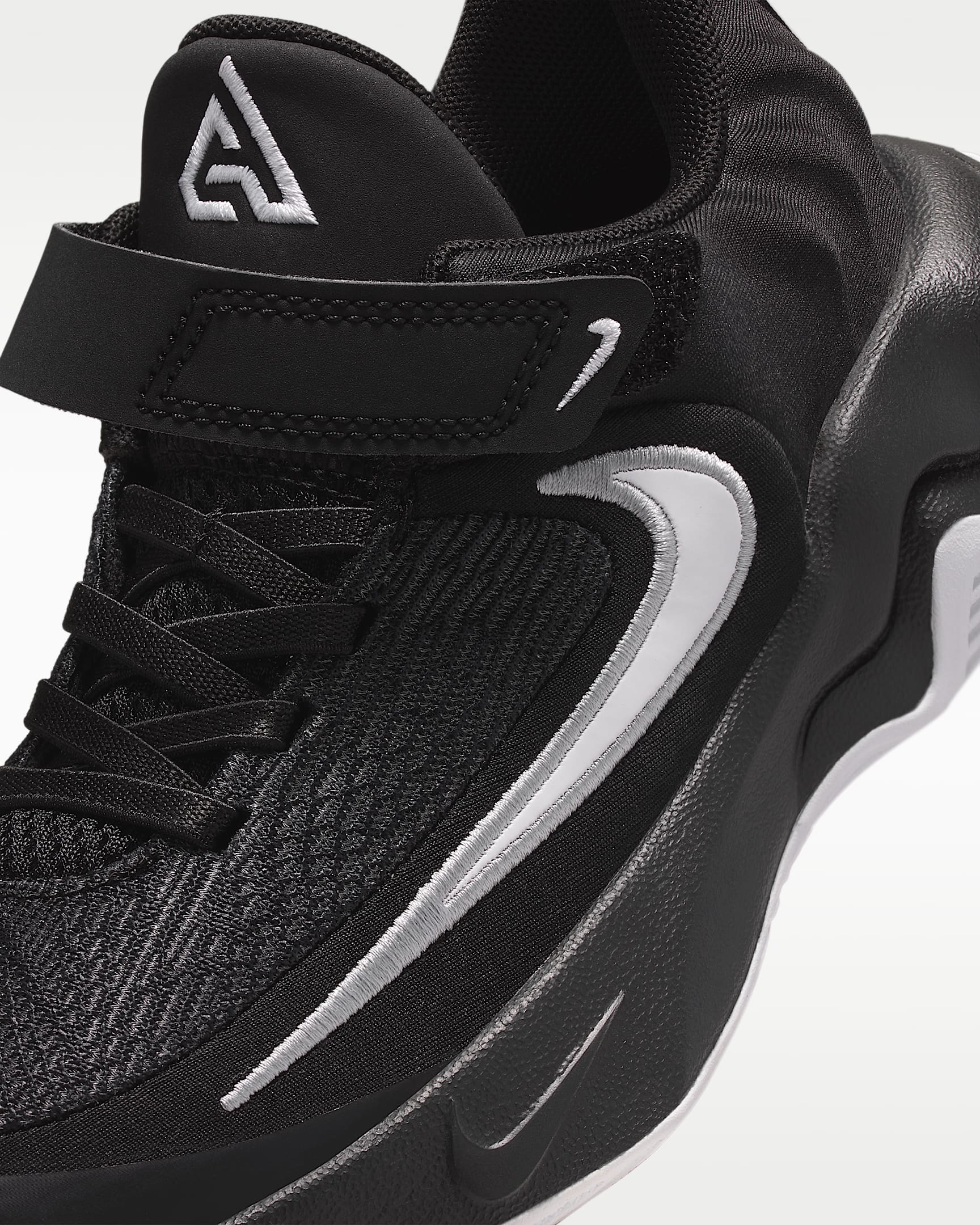 Tenis para niños de preescolar Giannis Immortality 4 - Negro/Gris lobo/Blanco