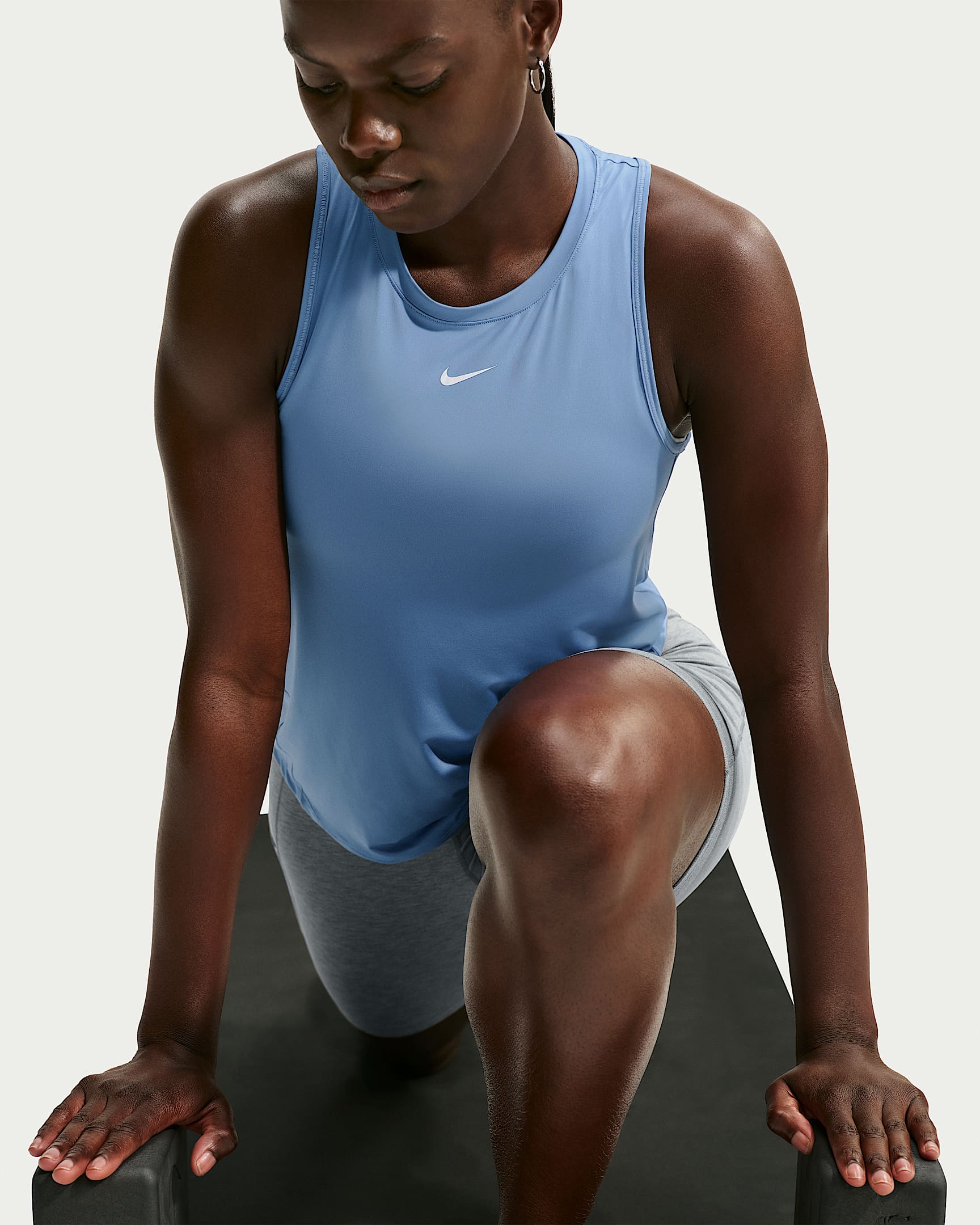 Nike One Classic Women's Dri-FIT Tank Top - Work Blue/White