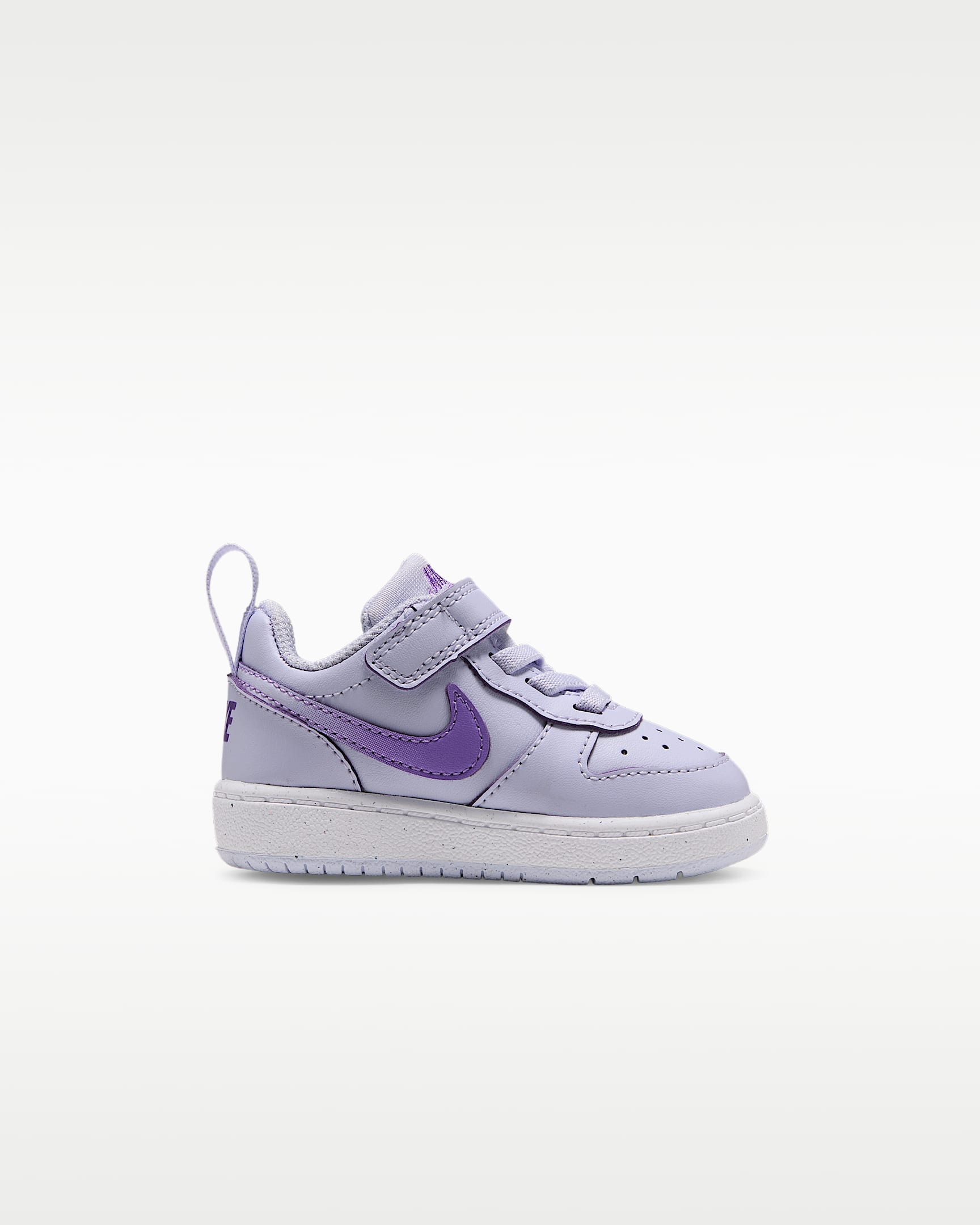 Tenis Nike para bebé e infantil Court Borough Low - Morado muy pálido/Blanco/Uva acción