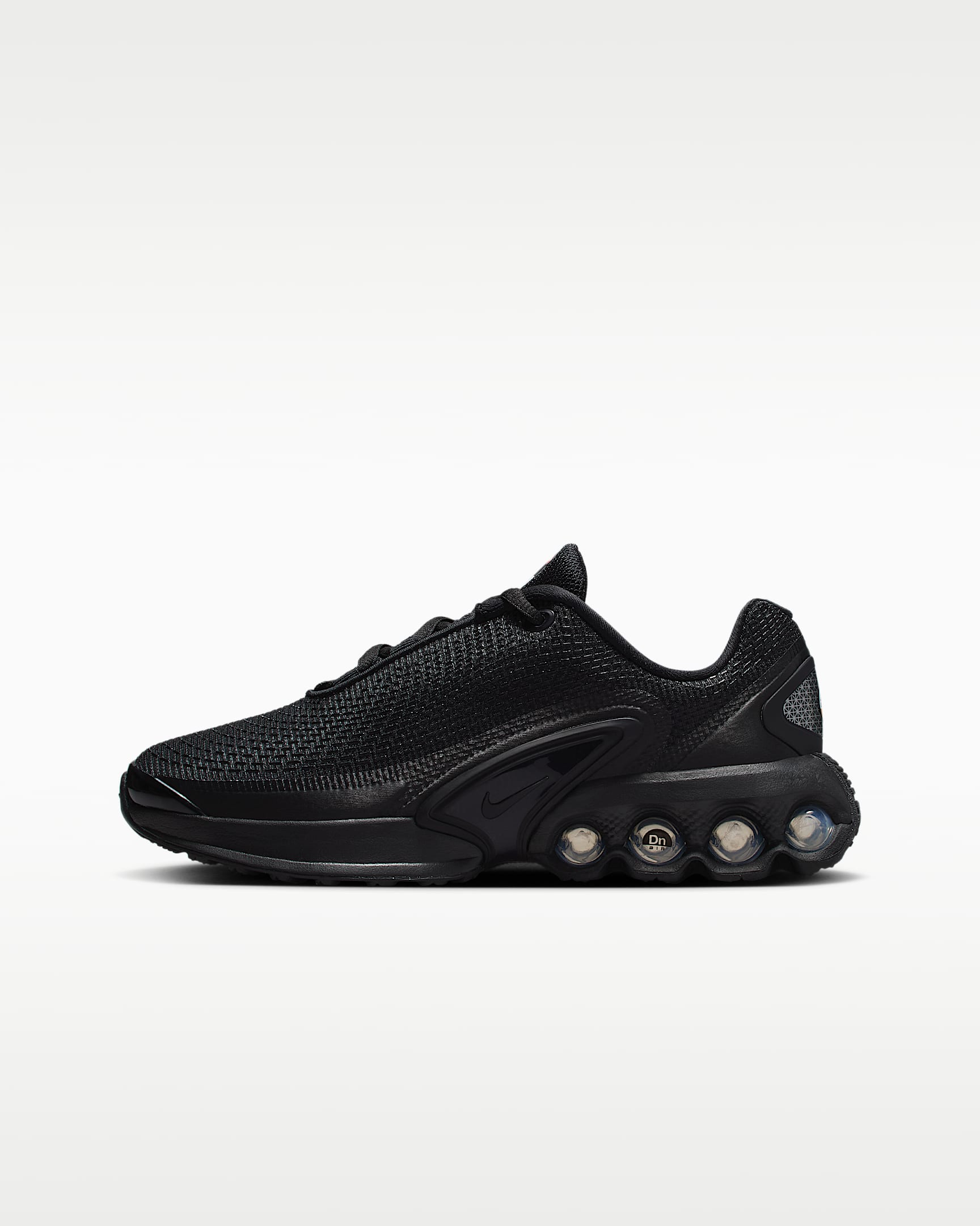 Tenis para niños grandes Nike Air Max Dn - Negro/Negro/Gris oscuro metálico/Negro