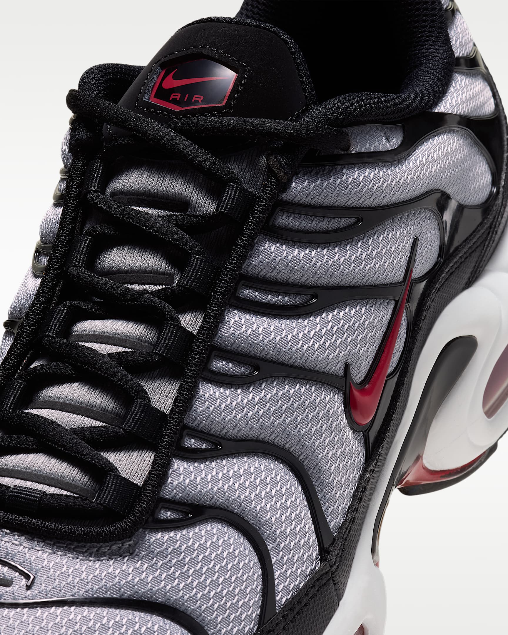 Nike Air Max Plus Men's Shoes - Wolf Grey/Black/White/Tough Red