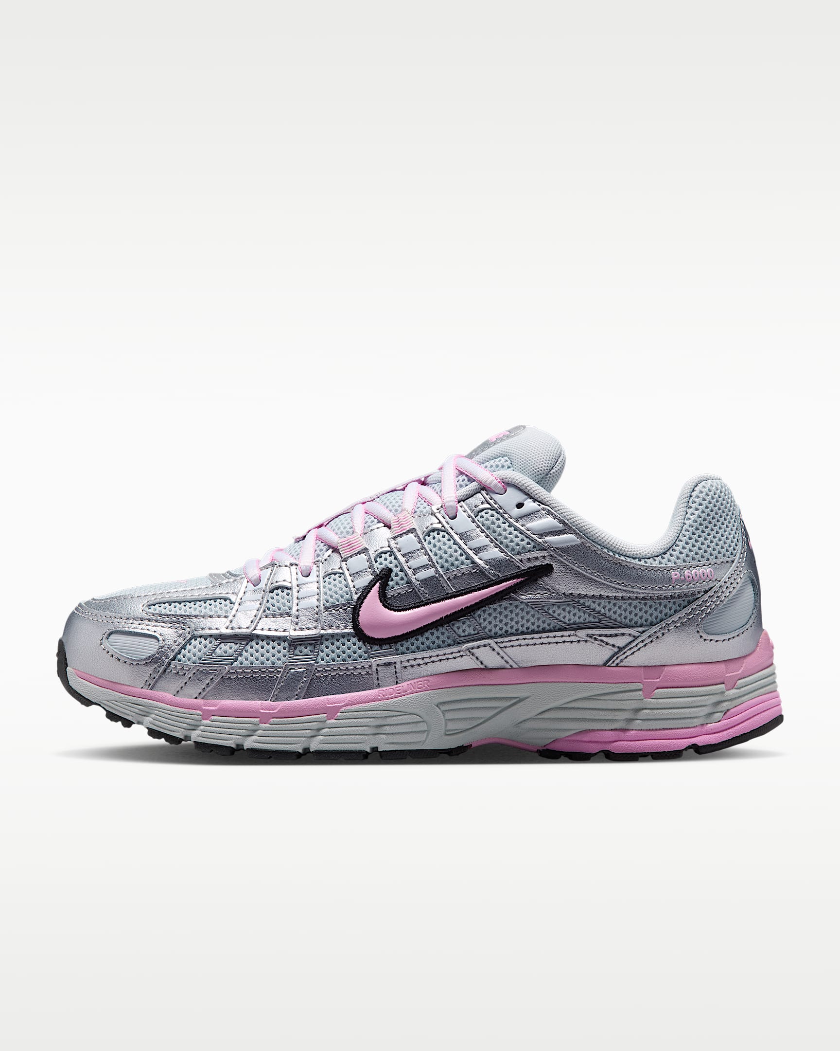 Nike P-6000 női cipő - Pure Platinum/Metallic Silver/Fekete/Pink Rise