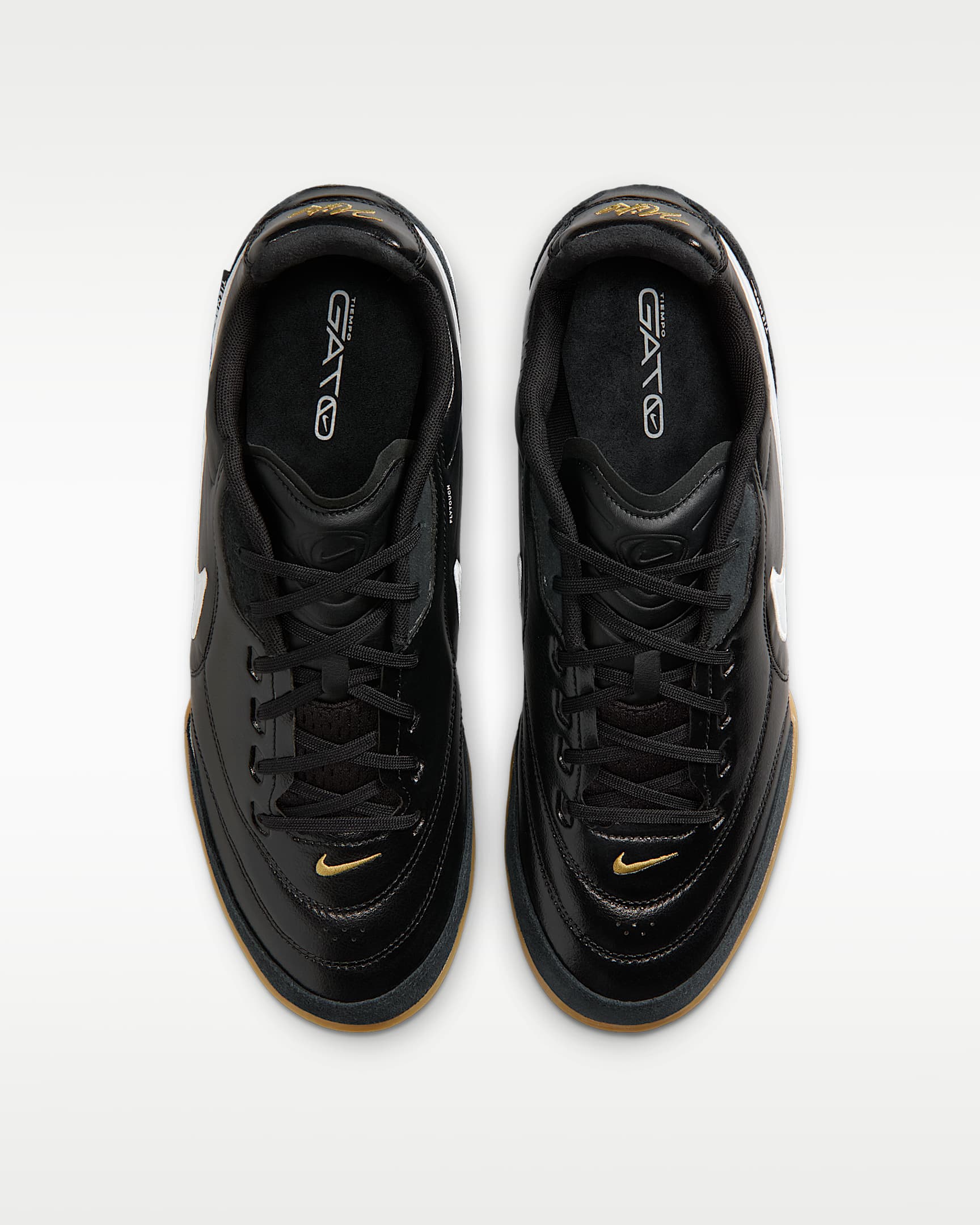 Nike Tiempo Streetgato Indoor/Court Low-Top Soccer Shoes - Black/White