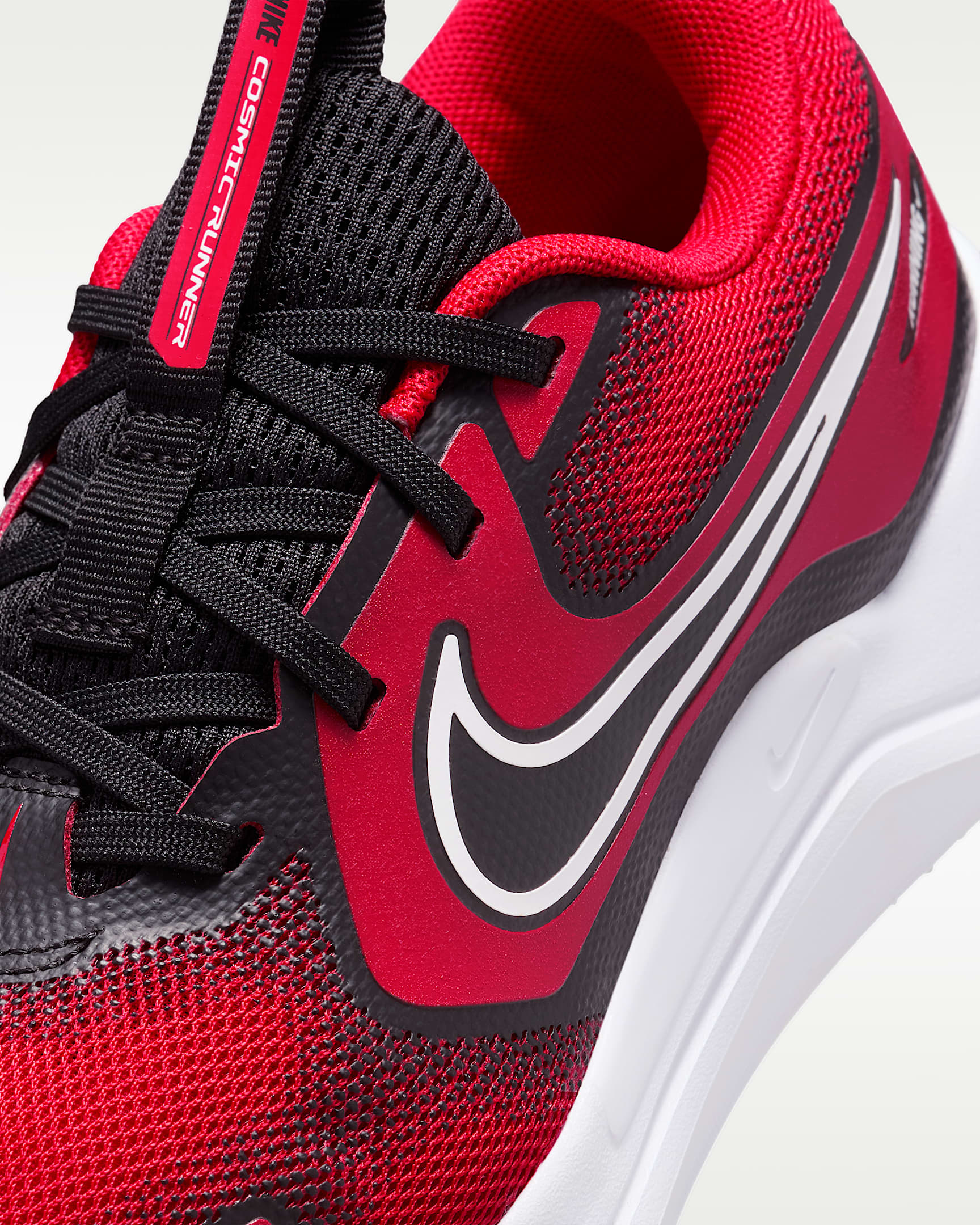 Nike Cosmic Runner Big Kids' Road Running Shoes - University Red/Black/White