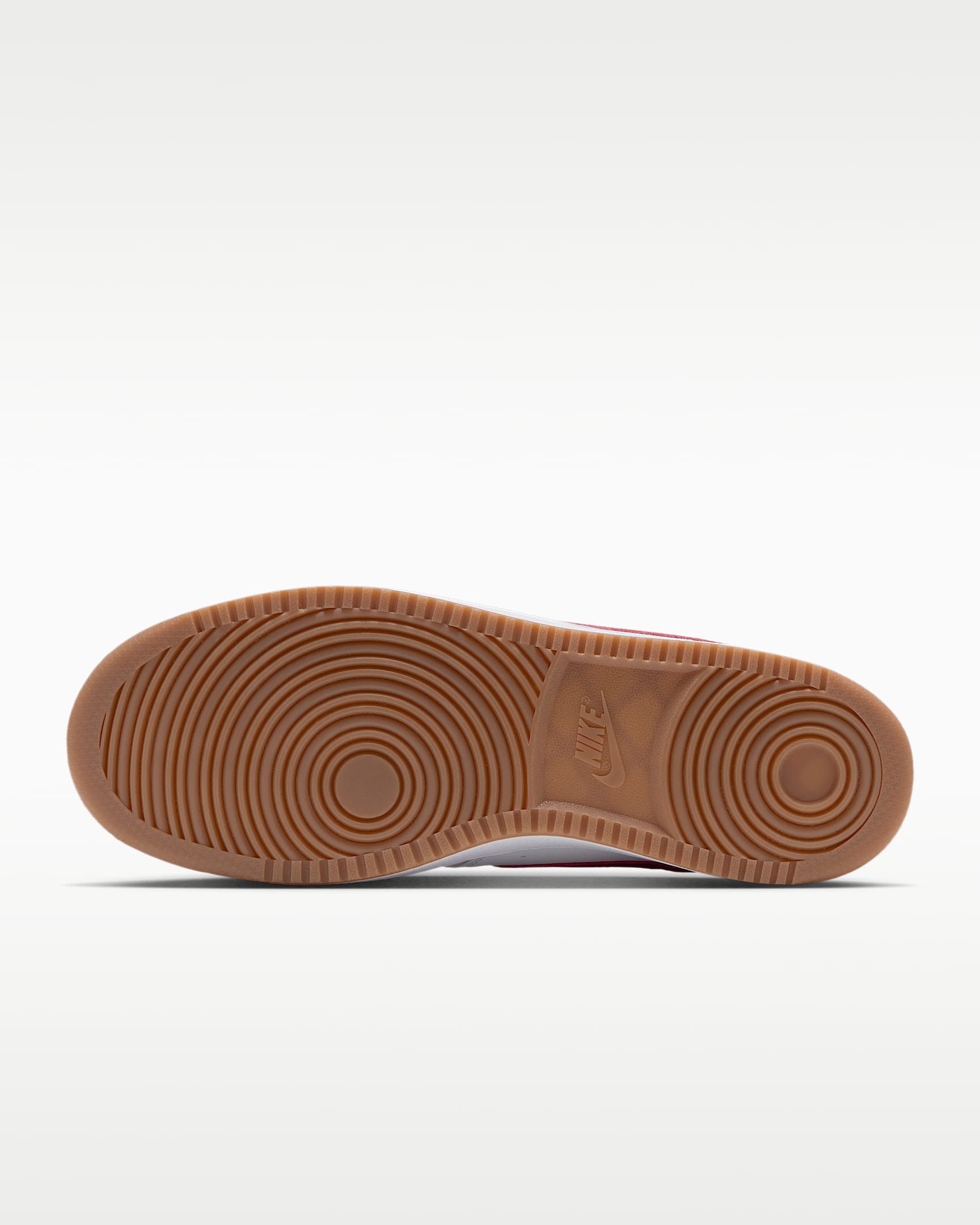 Nike Court Vision Low Men's Shoes - White/Gum Medium Brown/Gym Red