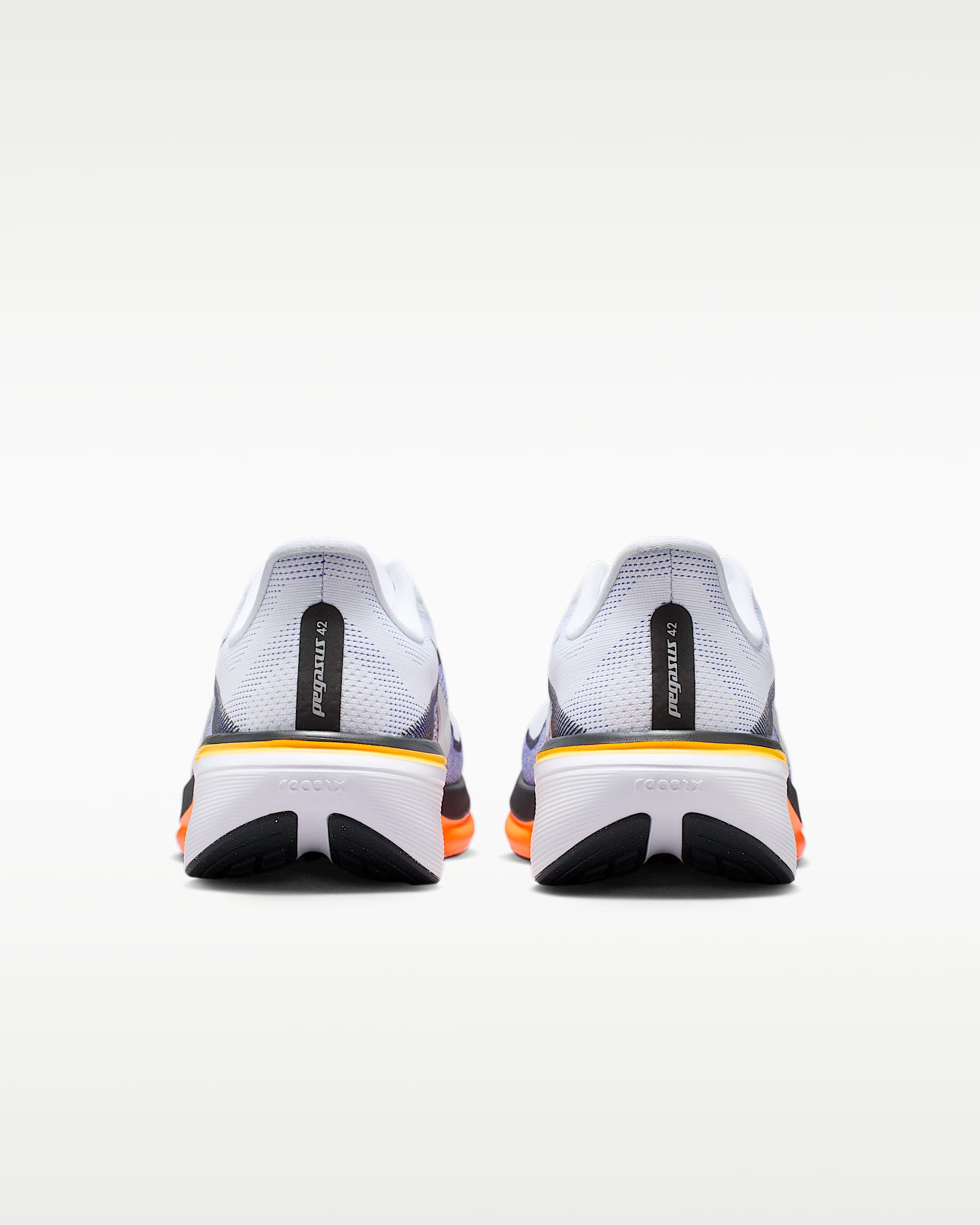 Nike Pegasus 42 Men's Road Running Shoes (Wide) - White/Lapis/Total Orange/Metallic Silver