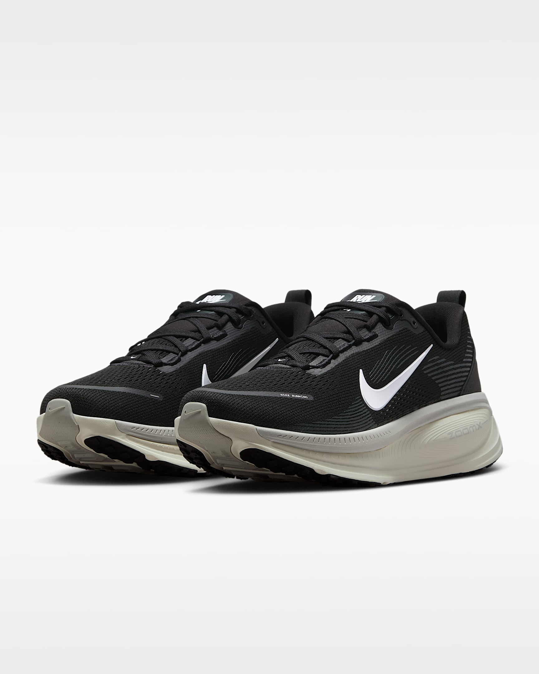 Nike Vomero 18 Men's Road Running Shoes - Black/Coconut Milk/Light Iron Ore/Summit White