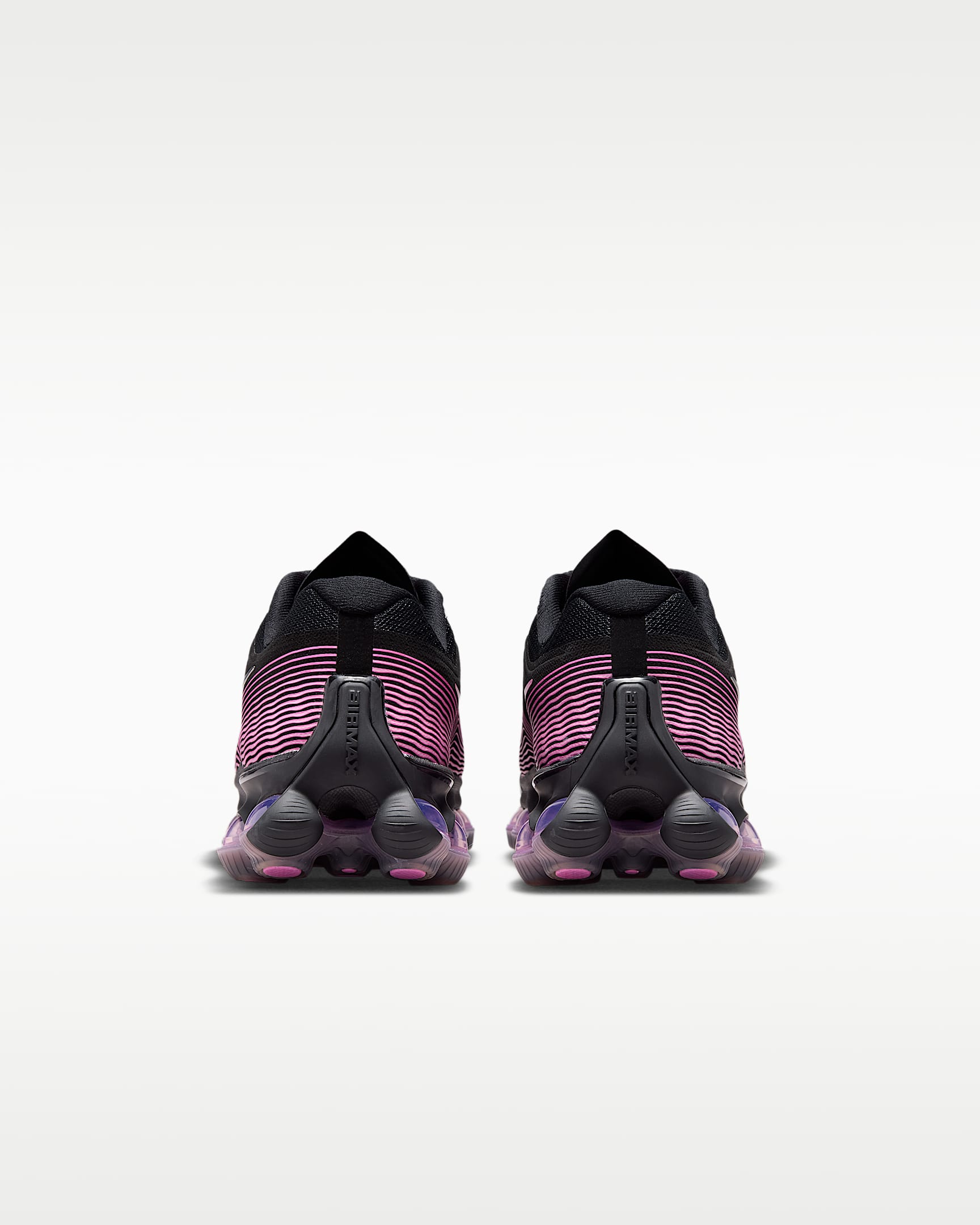 Tenis para niños grandes Nike Air Liquid Max - Negro/Rosa alegre/Rosa amanecer/Plata metalizado