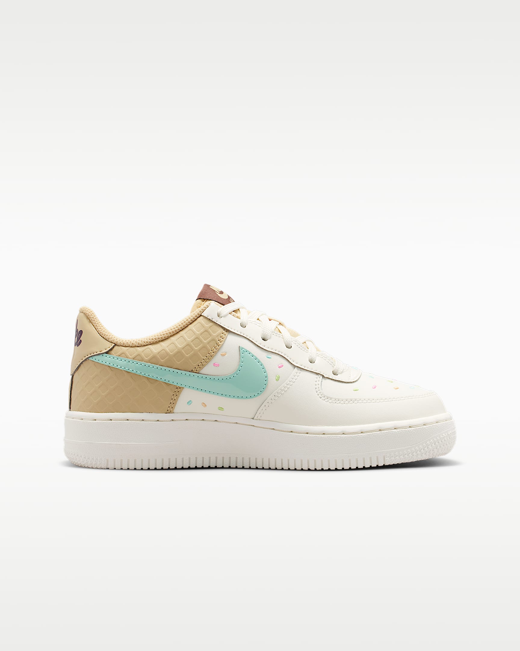 Tenis para niños grandes Nike Air Force 1 - Vela/Sésamo/Veneno limón/Multicolor