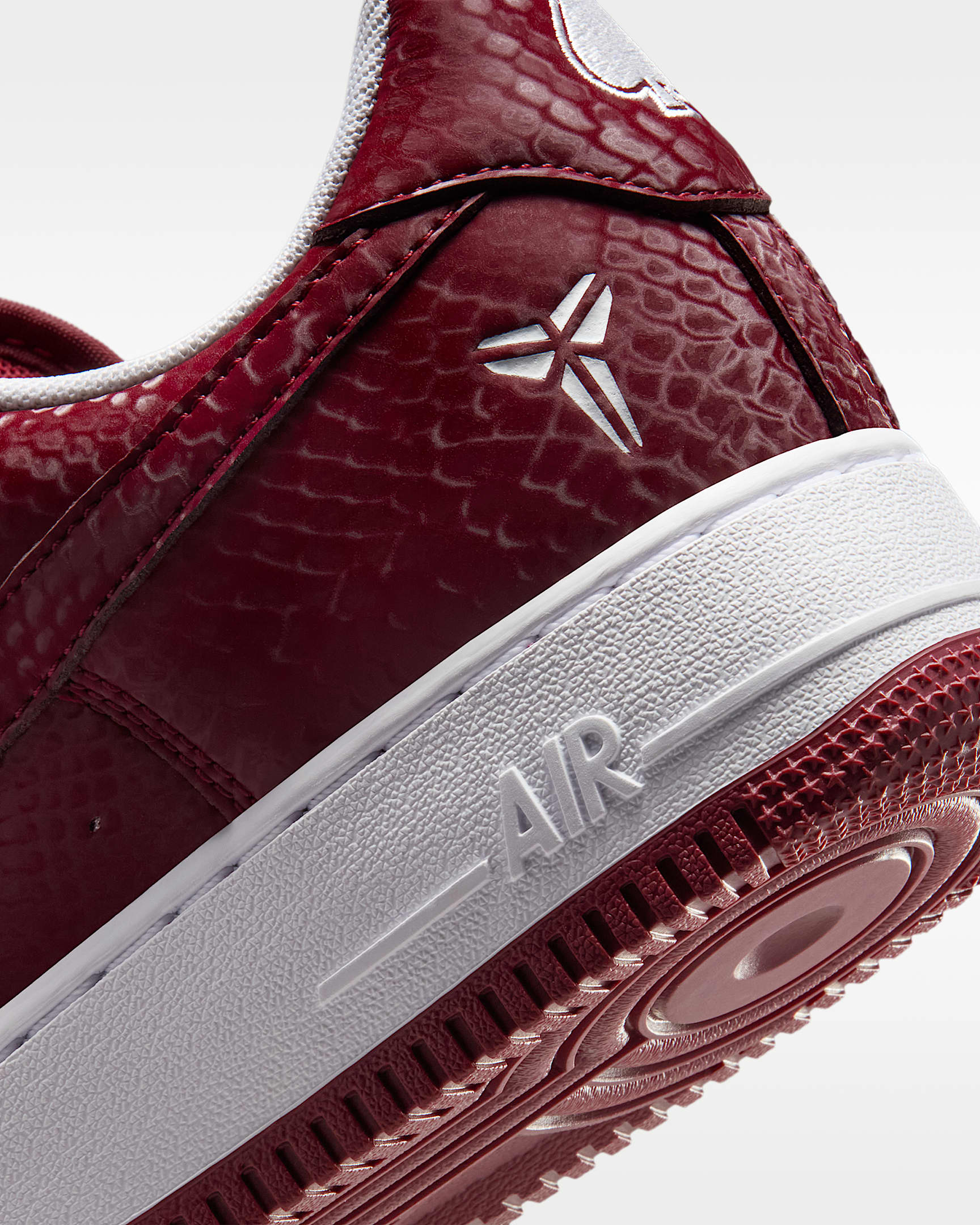 Kobe Air Force 1 Low Men's Shoes - Team Red/White