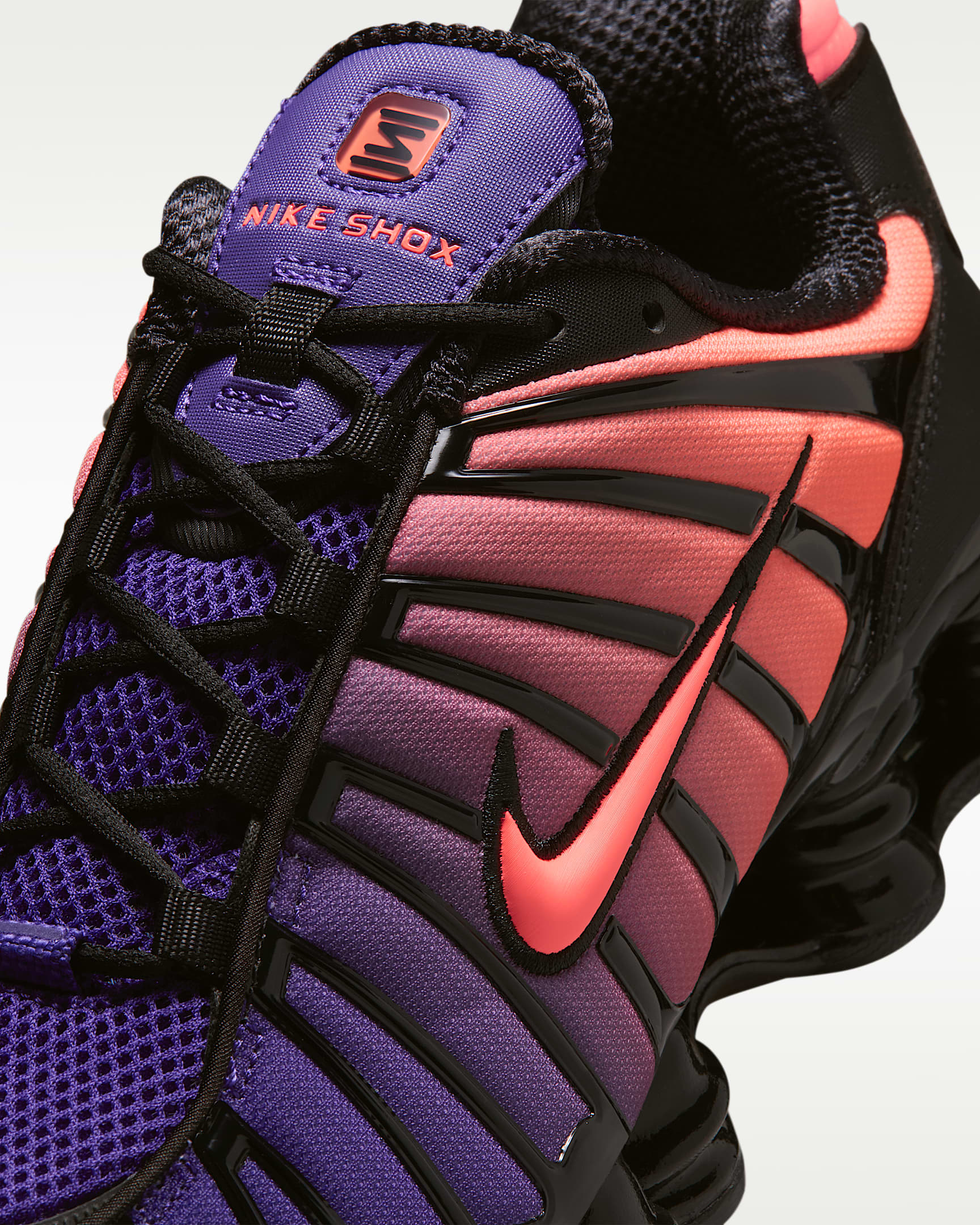 รองเท้าผู้ชาย Nike Shox TL - Court Purple/ดำ/Metallic Silver/Hot Lava
