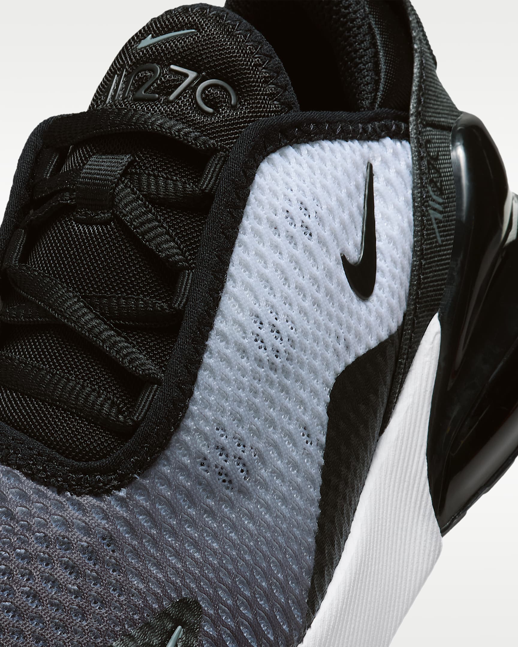 Nike Air Max 270 Younger Kids' Shoes - Black/White/Cool Grey/Black
