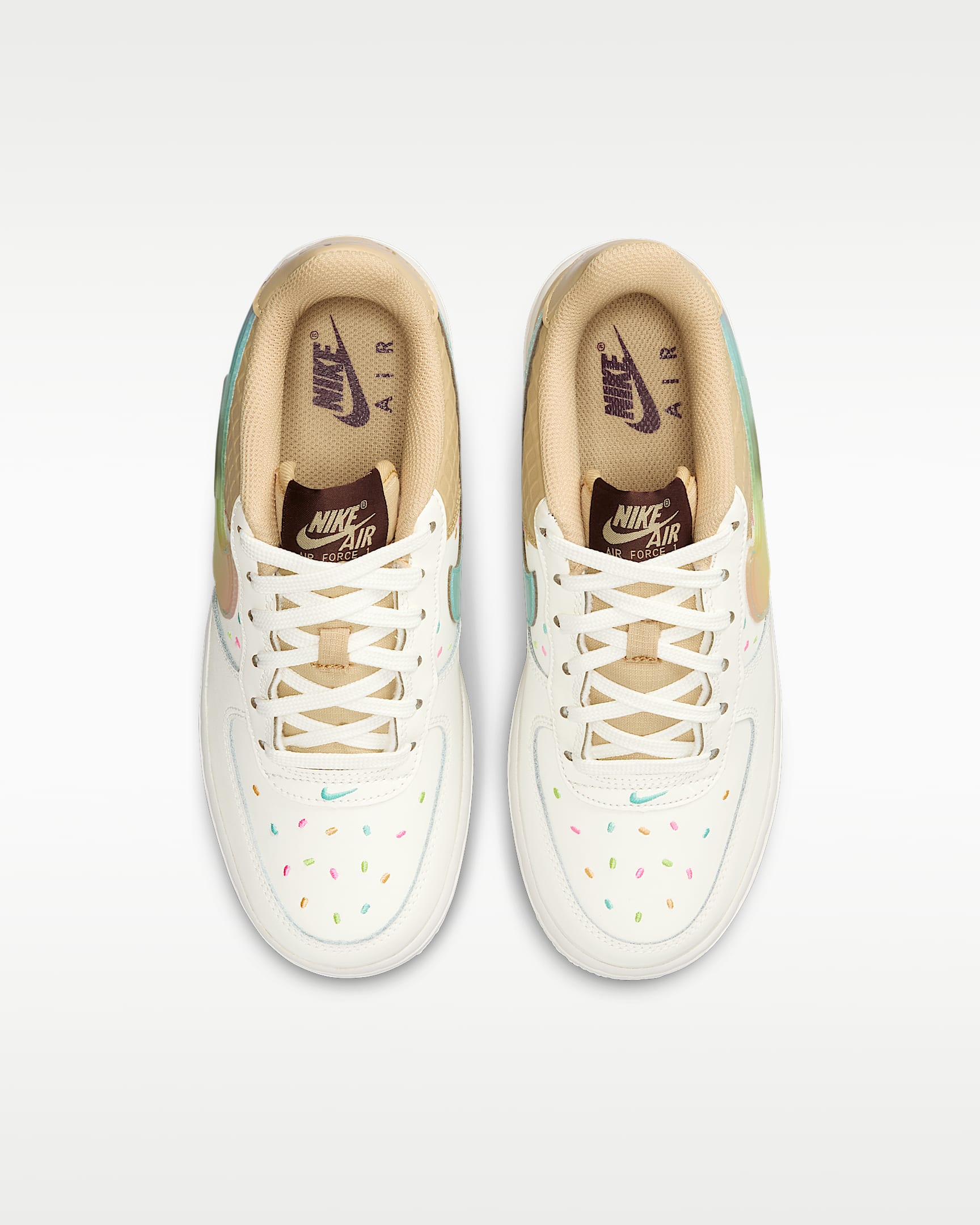 Tenis para niños grandes Nike Air Force 1 - Vela/Sésamo/Veneno limón/Multicolor