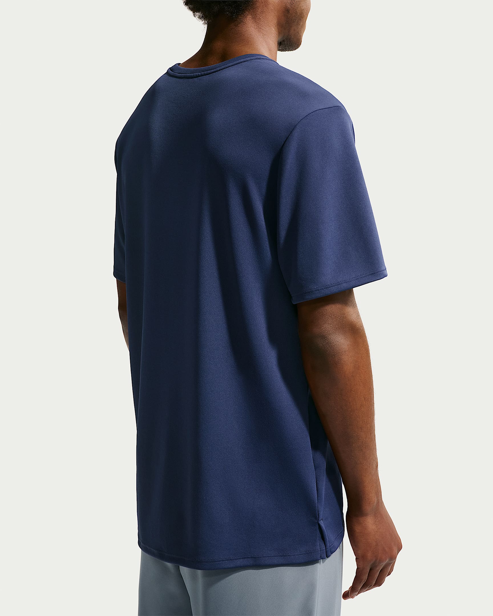 Nike Miler Men's Dri-FIT Short-Sleeve Running Top - Midnight Navy/Obsidian
