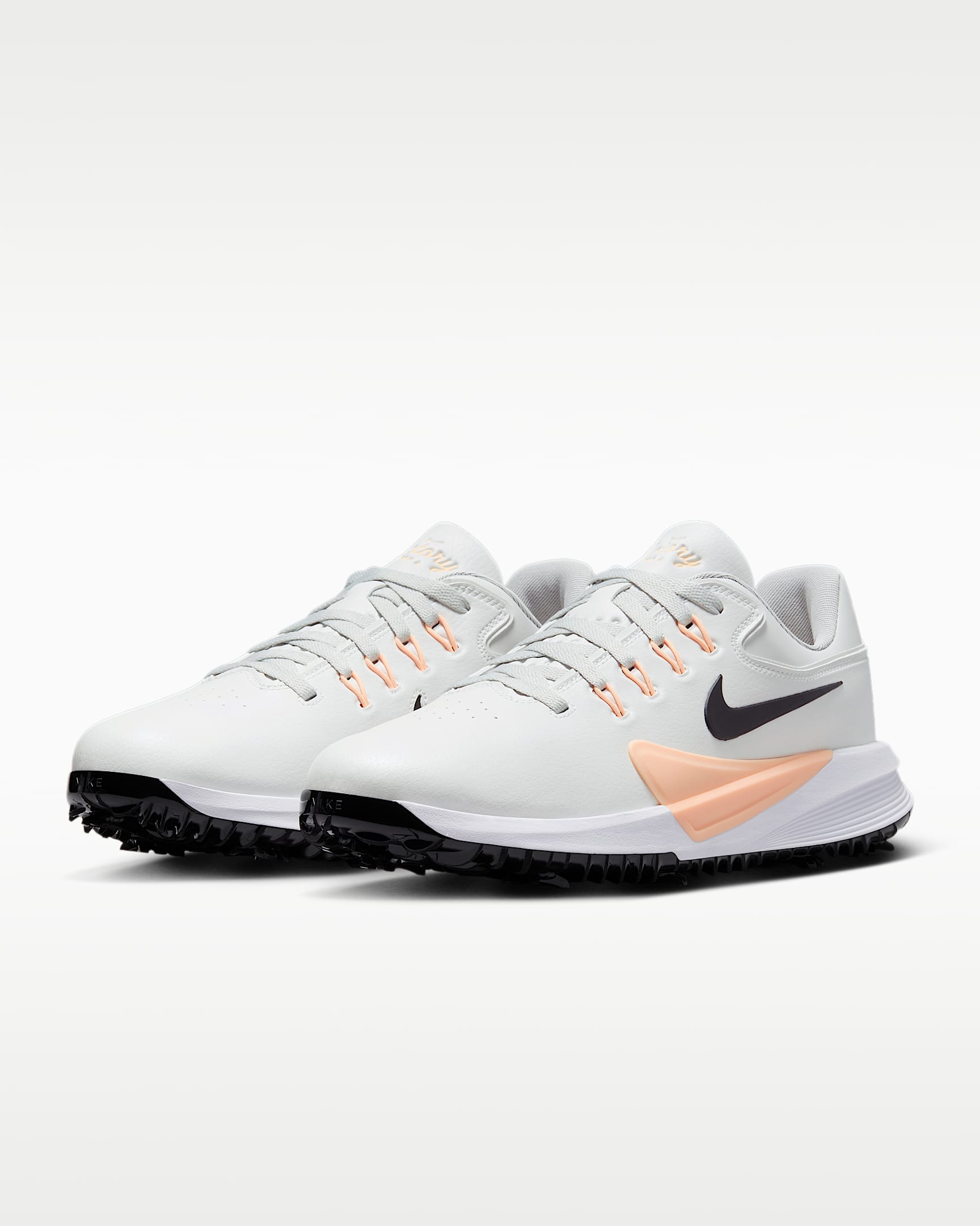 Nike Victory Pro 4 Golf Shoes - Photon Dust/Black/Tangerine Tint